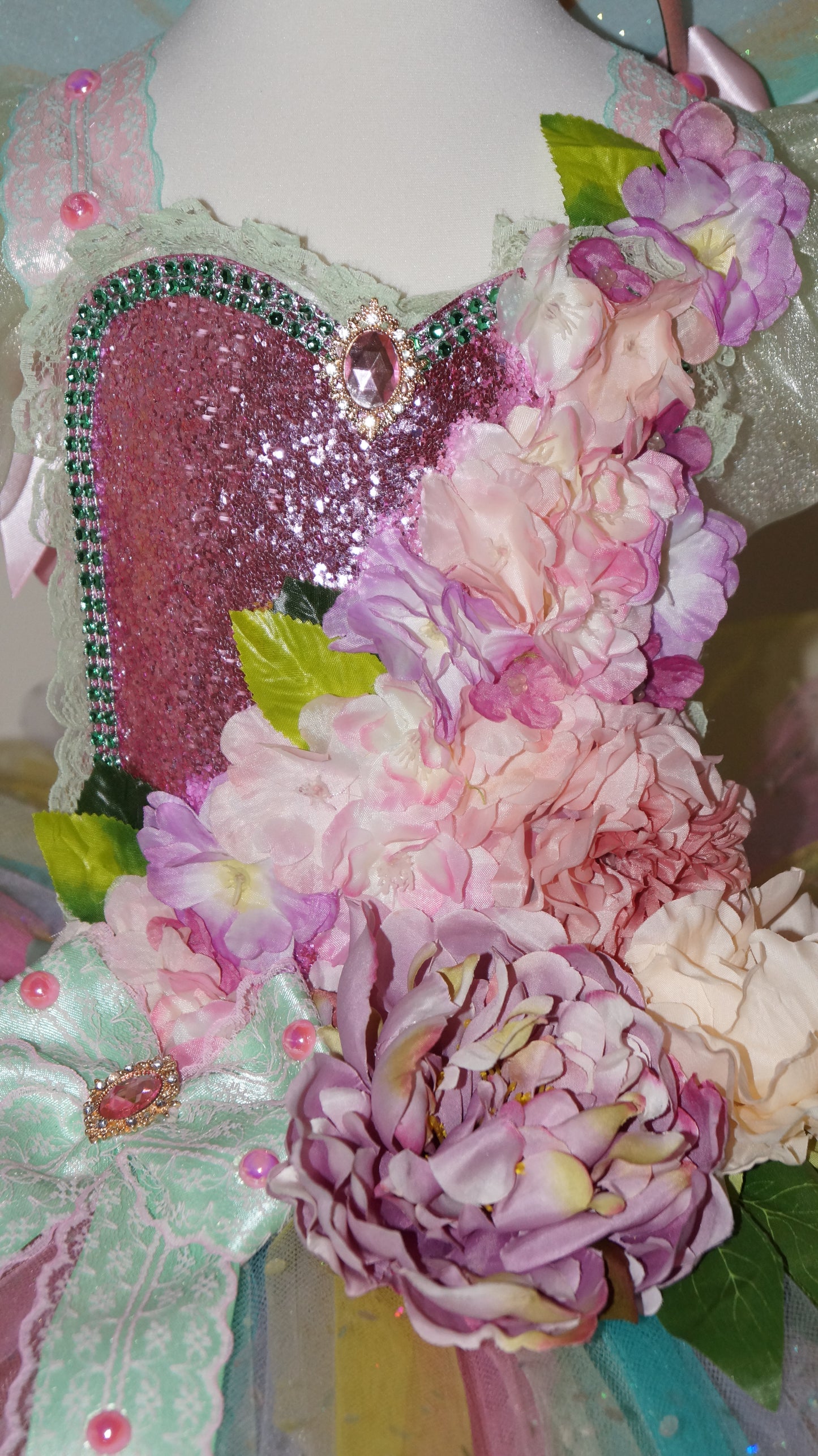 Princess Pastel Rainbow Spring Summer Flower Fairy Tutu Dress