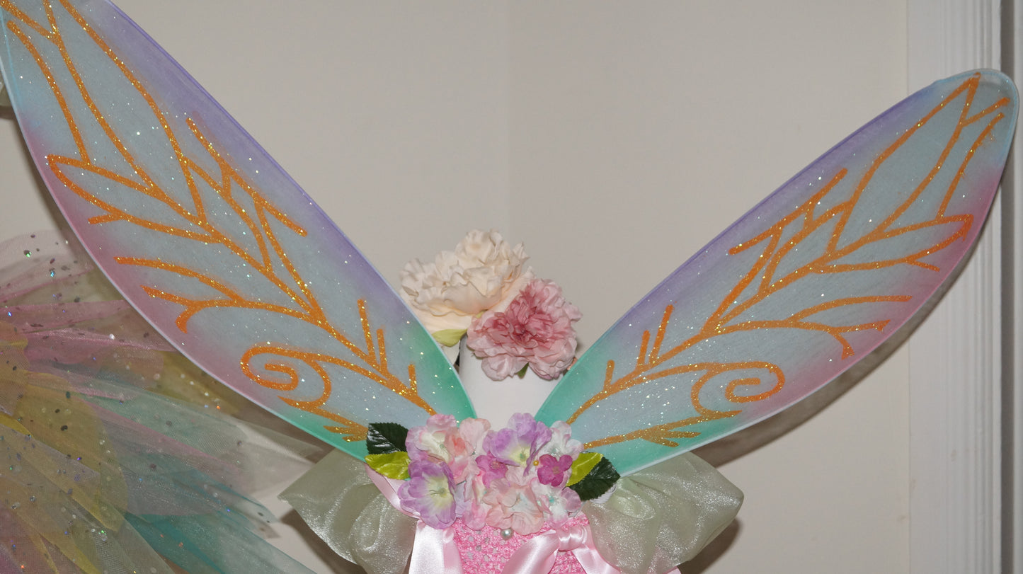 Princess Pastel Rainbow Spring Summer Flower Fairy Tutu Dress