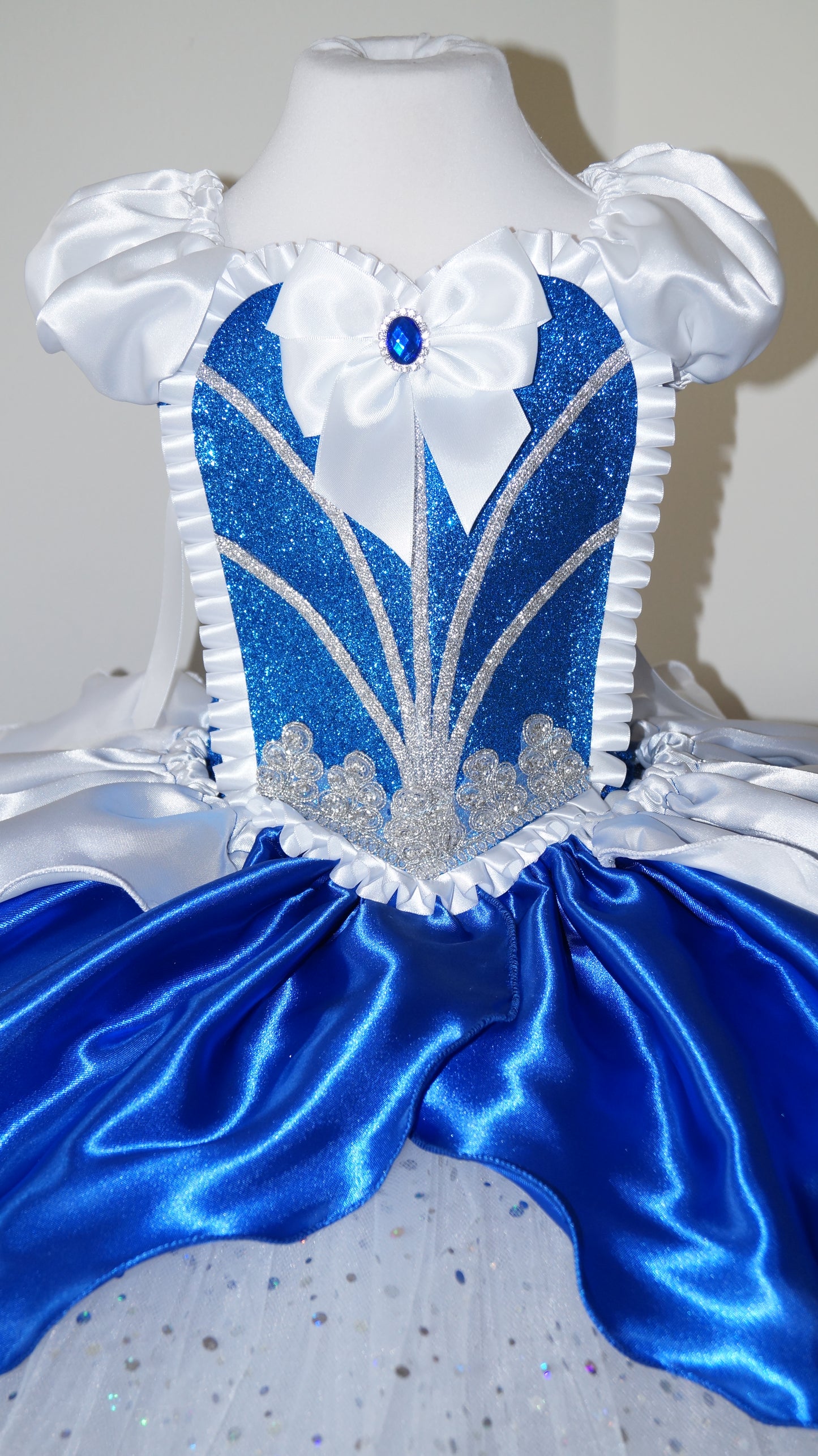 Royal Blue and White Princess Tutu Dress