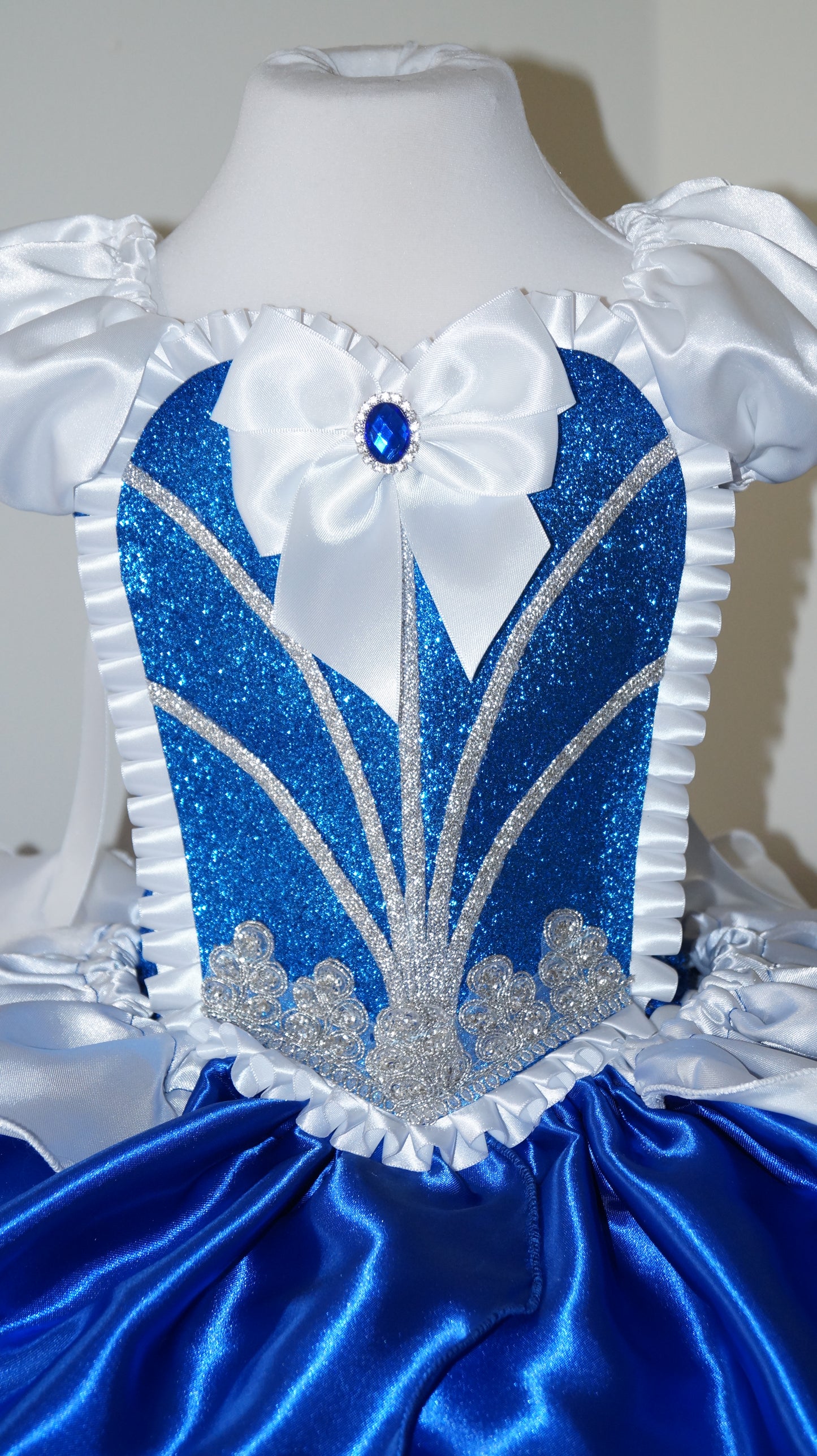 Royal Blue and White Princess Tutu Dress