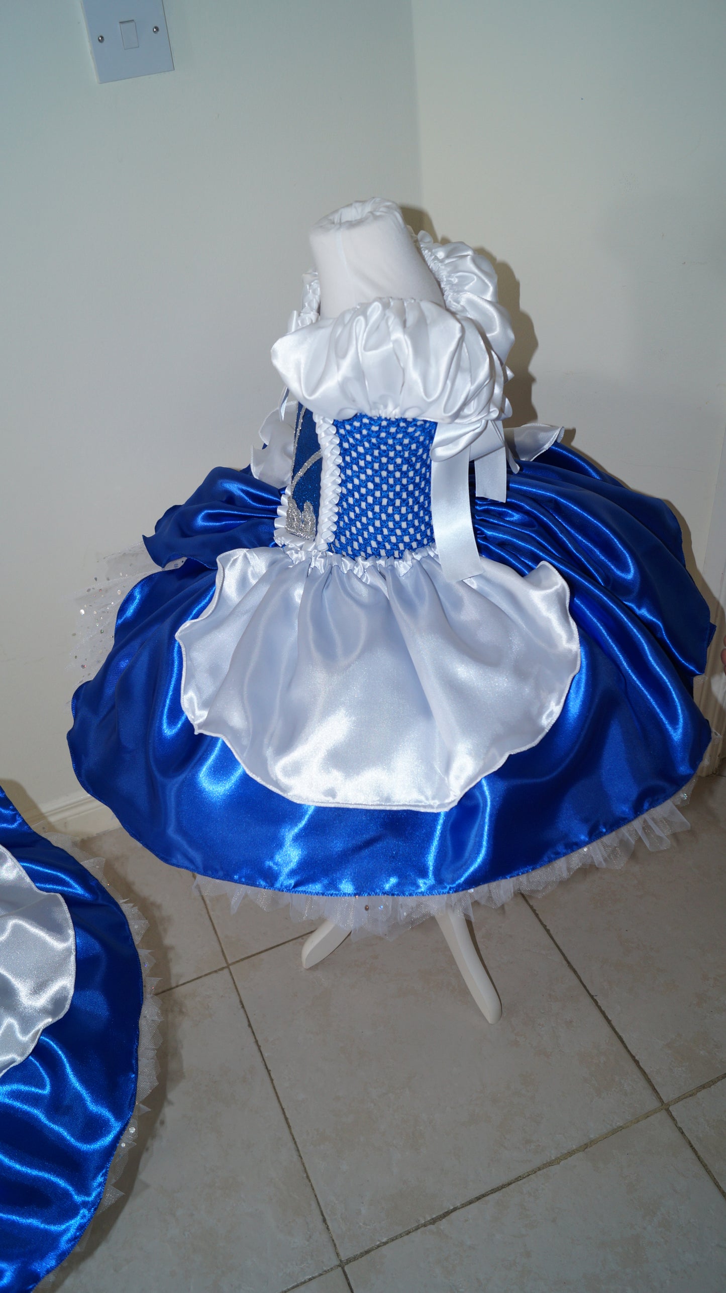 Royal Blue and White Princess Tutu Dress