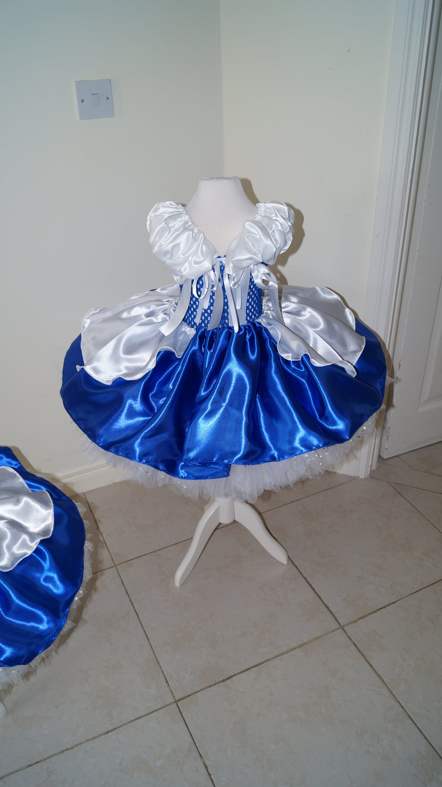 Royal Blue and White Princess Tutu Dress