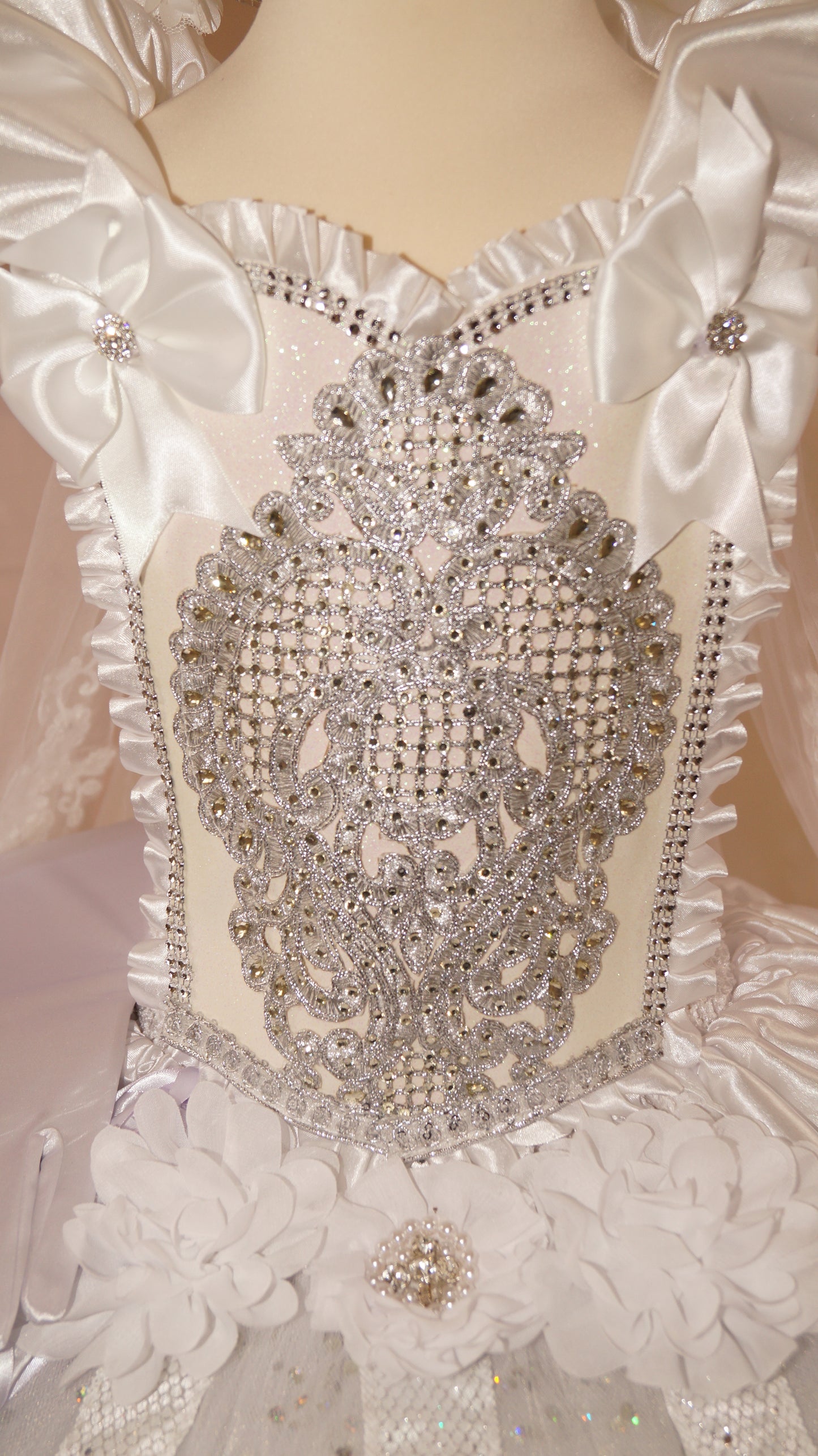 White Holy Communion Flowergirl Inspired Tutu Dress