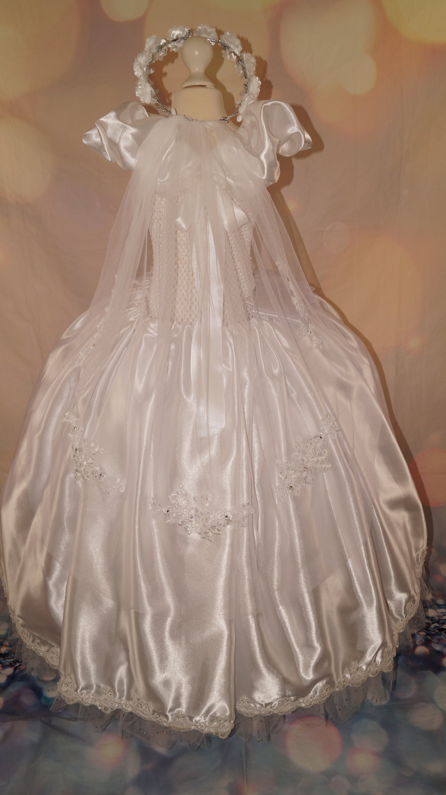 White Holy Communion Flowergirl Inspired Tutu Dress