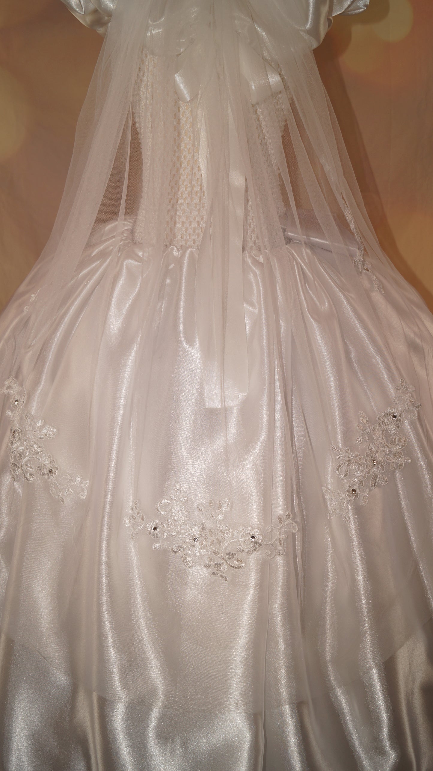 White Holy Communion Flowergirl Inspired Tutu Dress