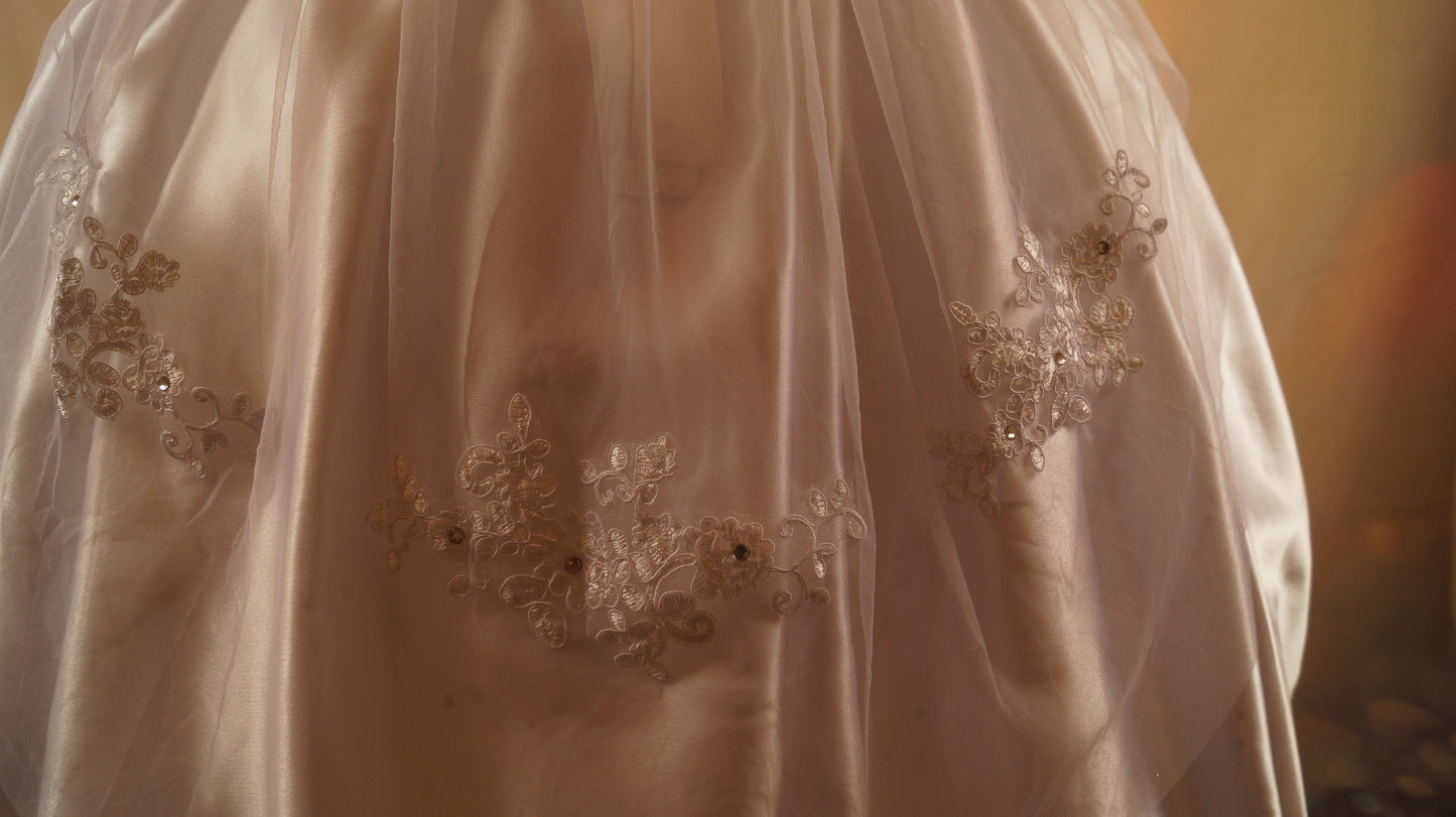 White Holy Communion Flowergirl Inspired Tutu Dress