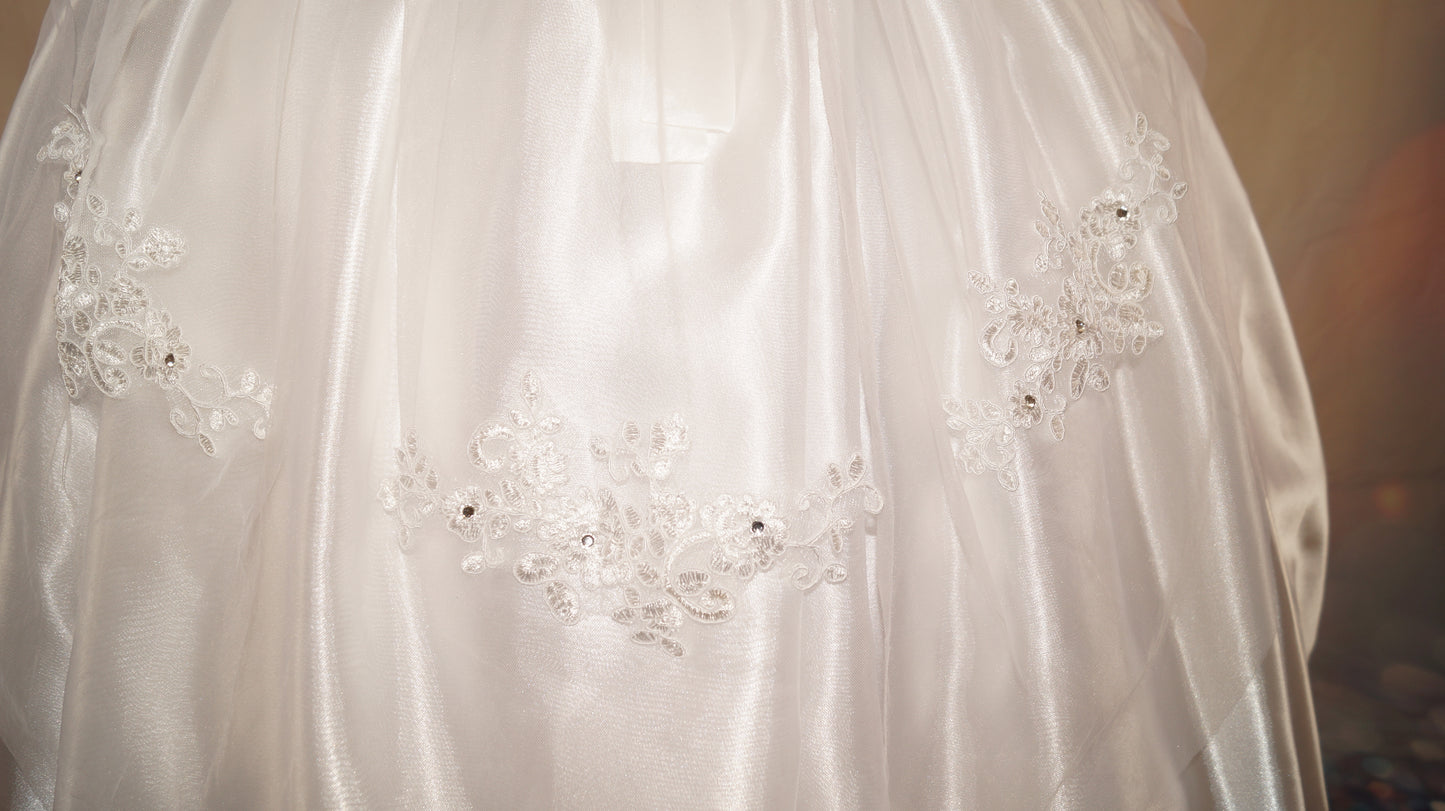 White Holy Communion Flowergirl Inspired Tutu Dress
