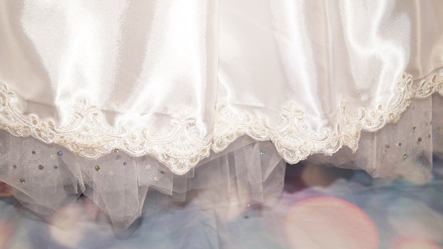 White Holy Communion Flowergirl Inspired Tutu Dress