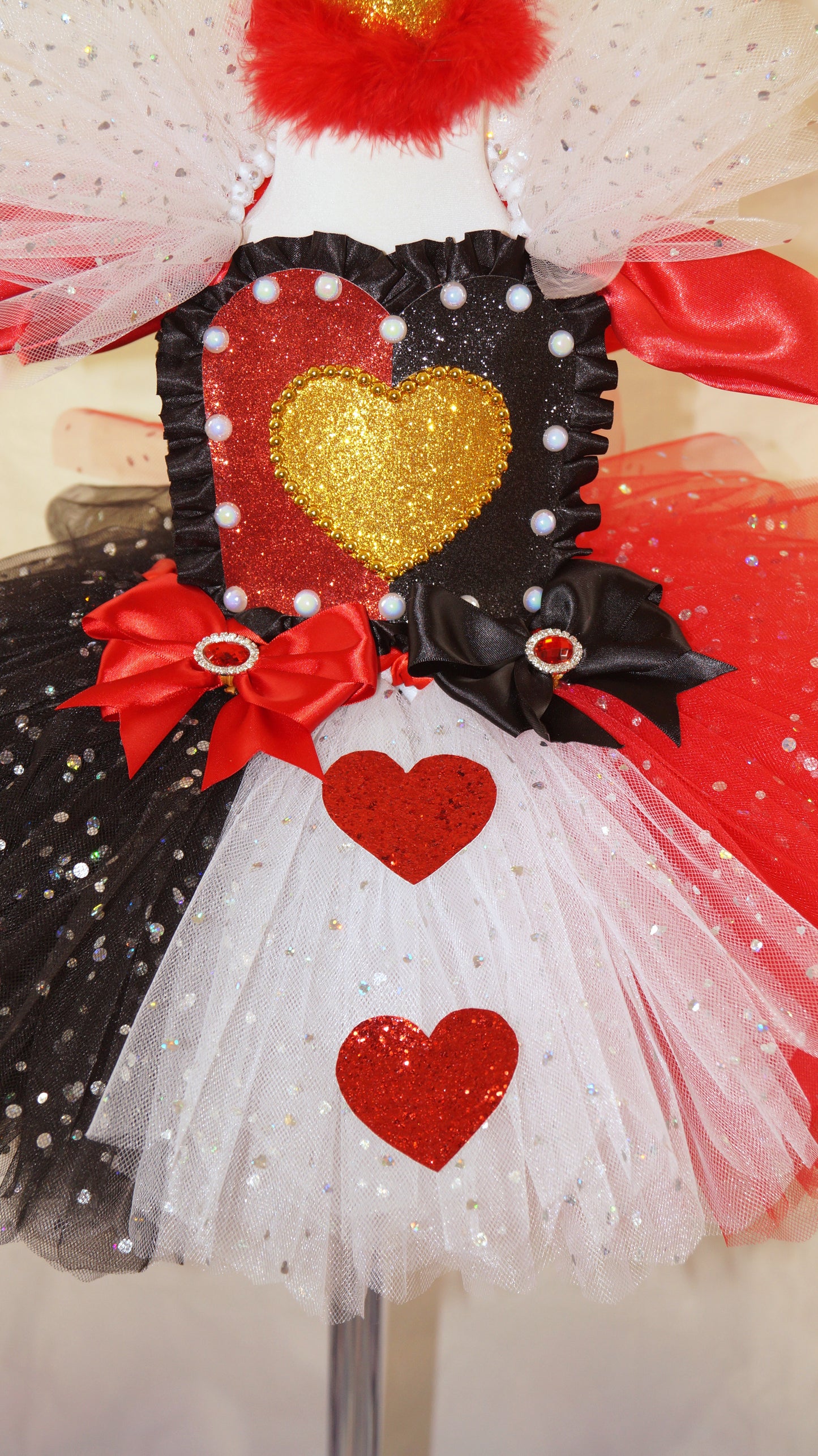 Quuen of Hearts Inspired Tutu Dress