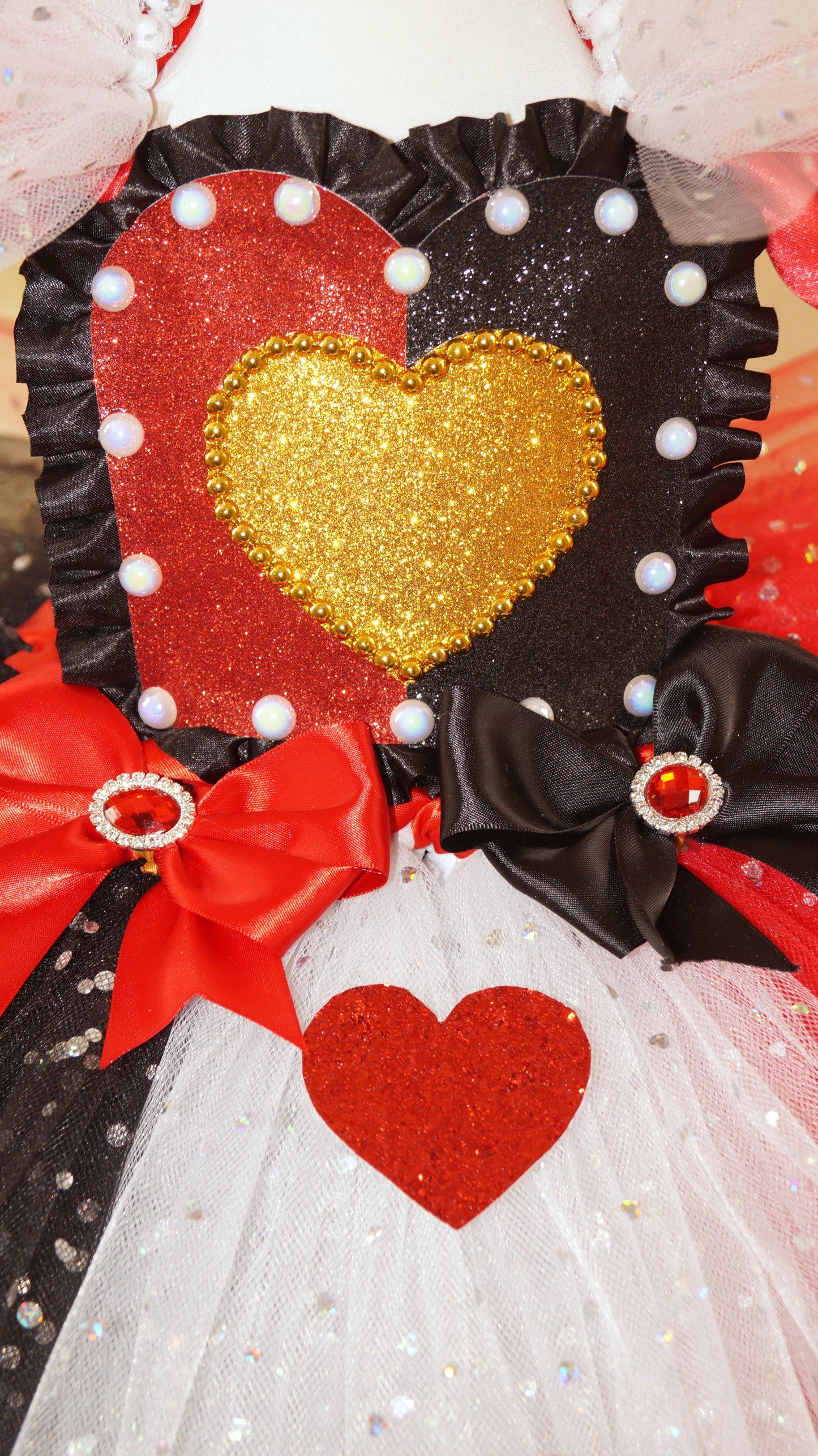 Quuen of Hearts Inspired Tutu Dress