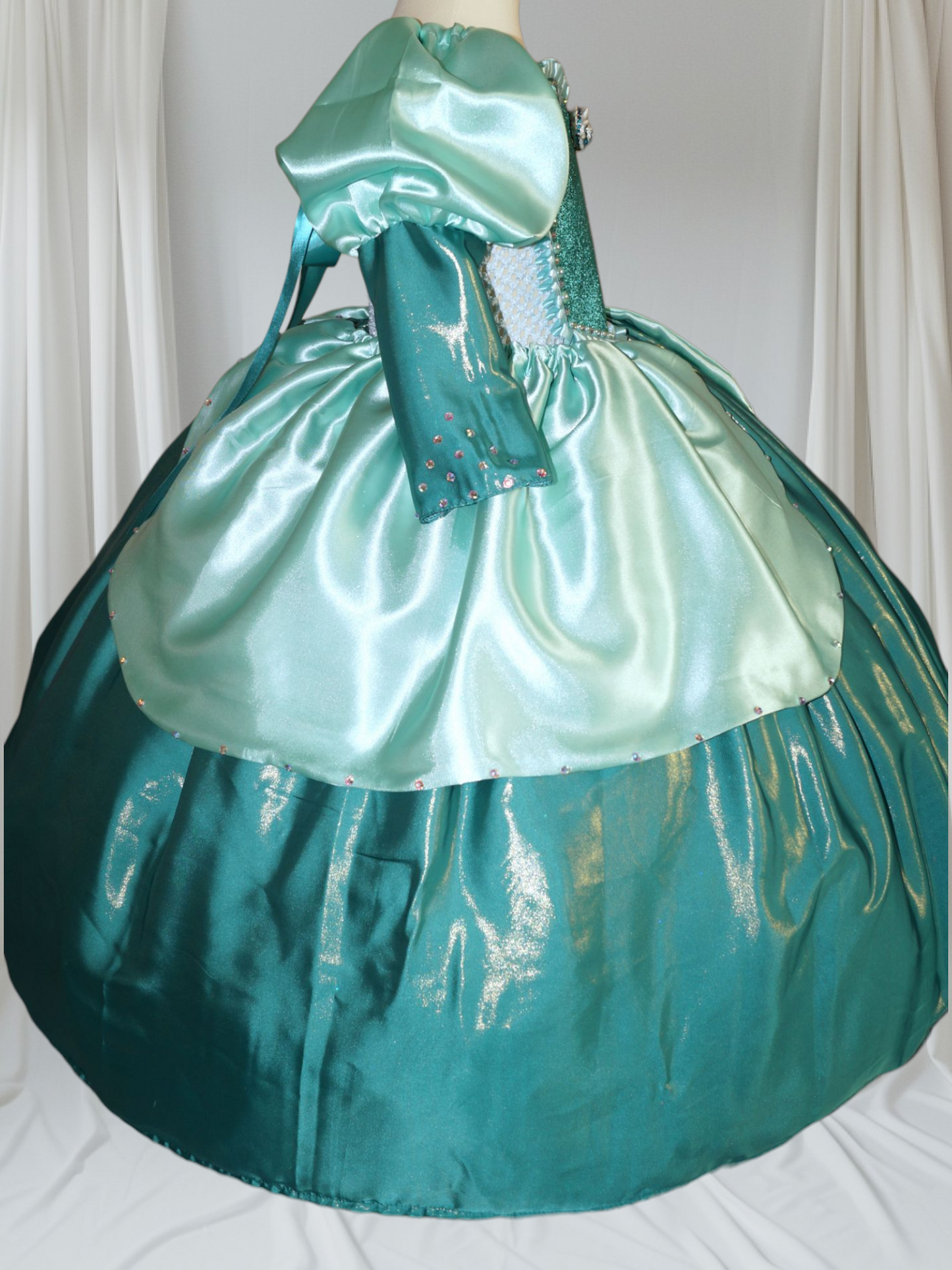 Disney Princess Deluxe Ariel The Little Mermaid Inspired Green Tutu Dress
