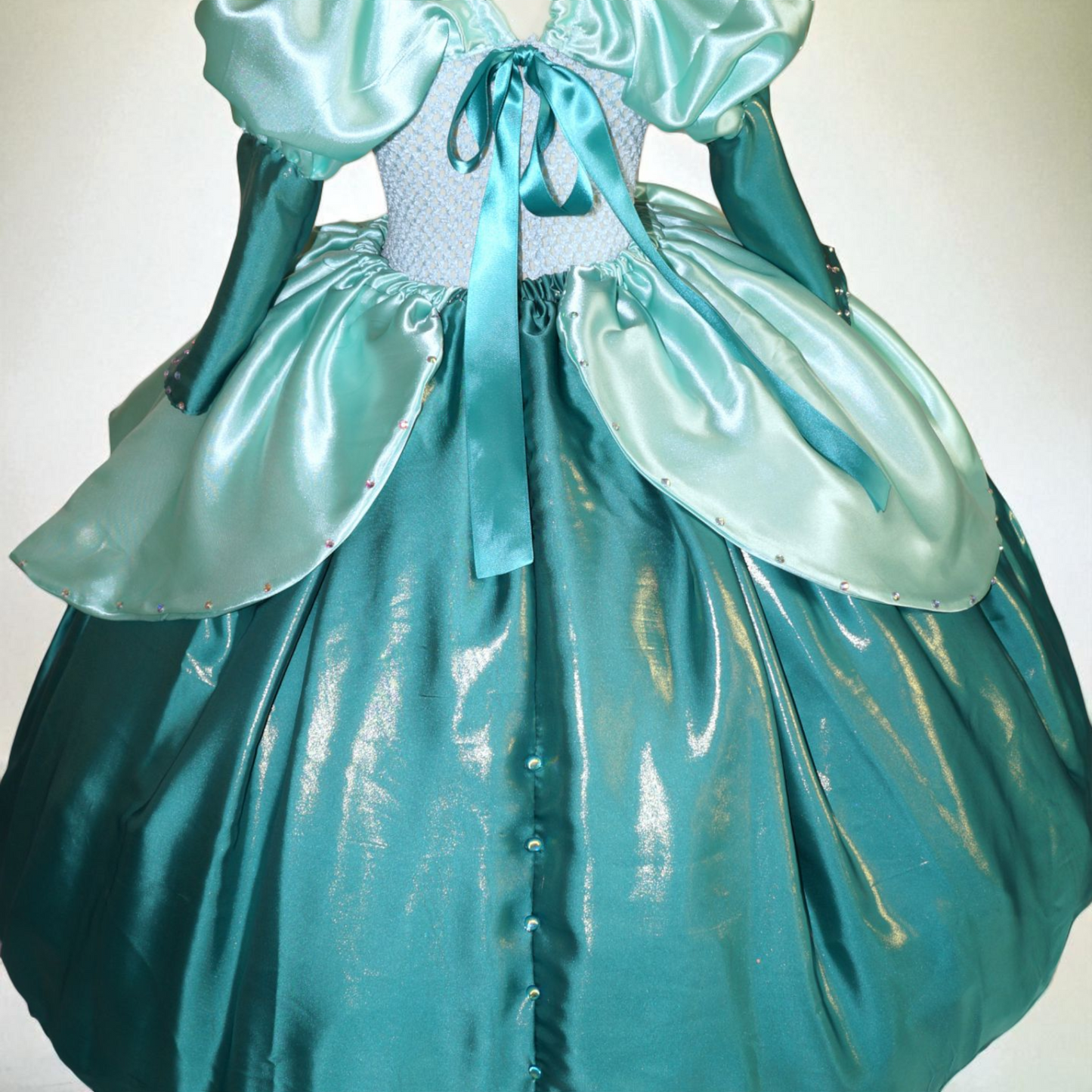 Disney Princess Deluxe Ariel The Little Mermaid Inspired Green Tutu Dress