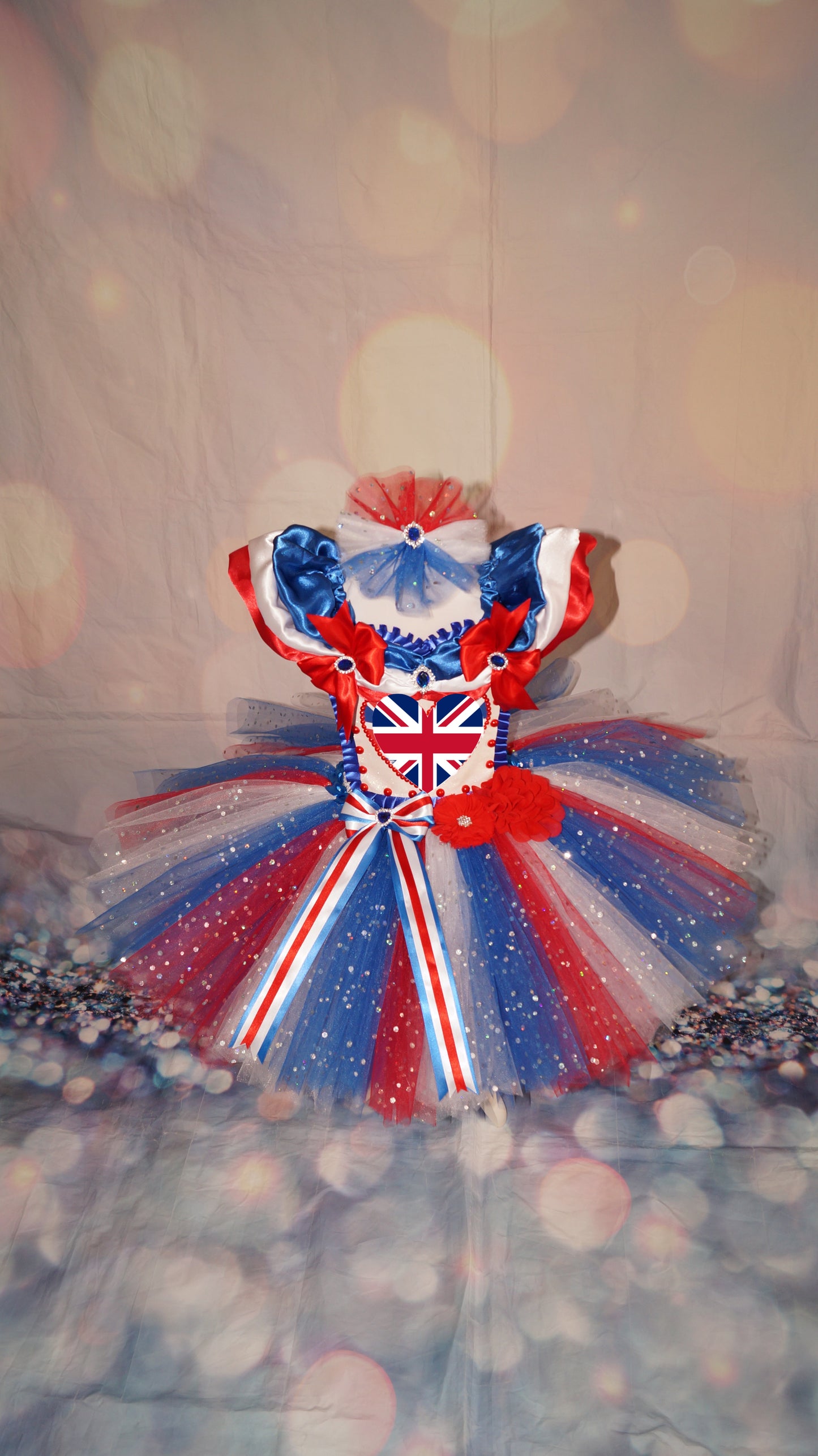 England Union Jack Inspired Tutu Dress