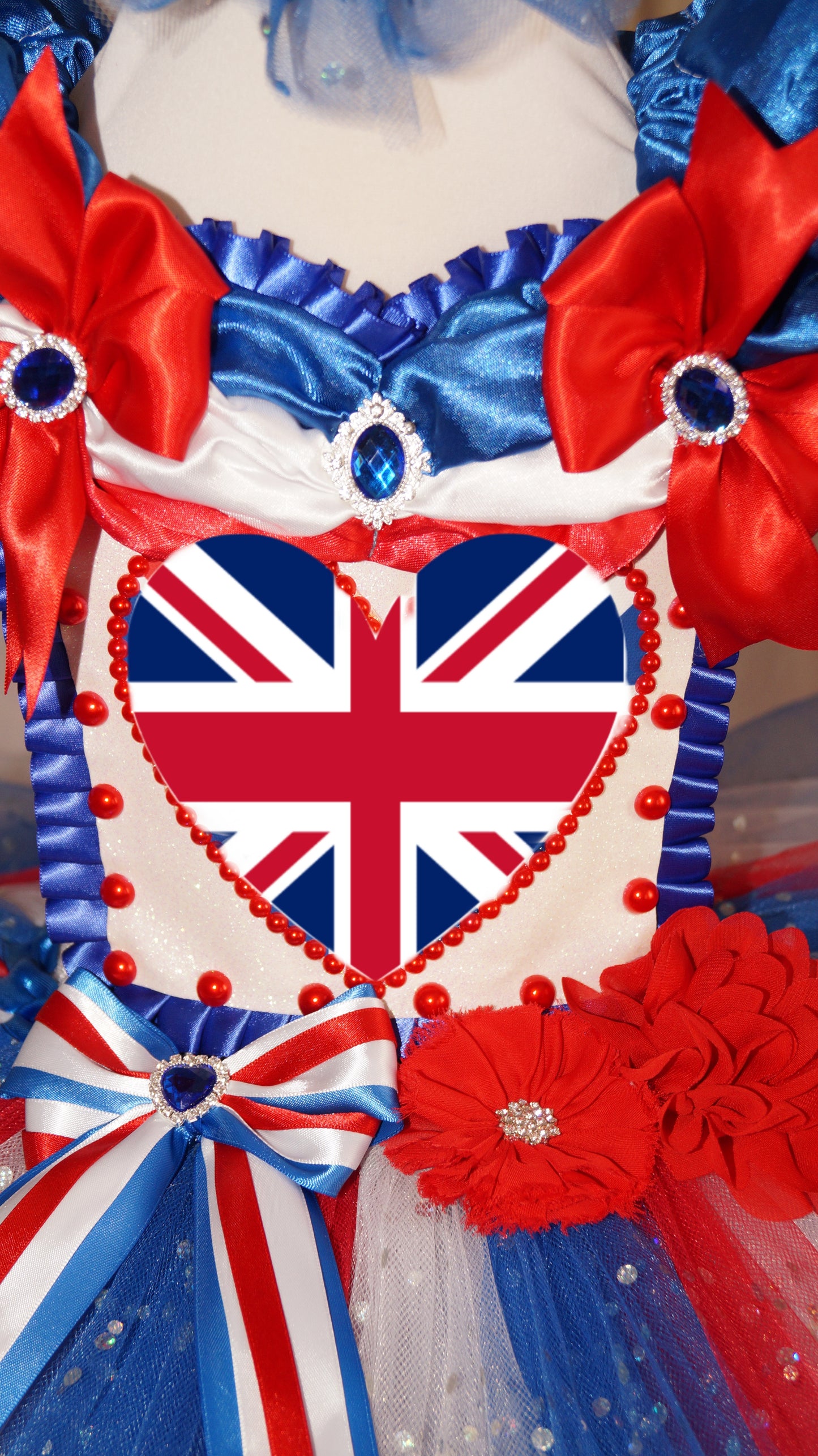 England Union Jack Inspired Tutu Dress