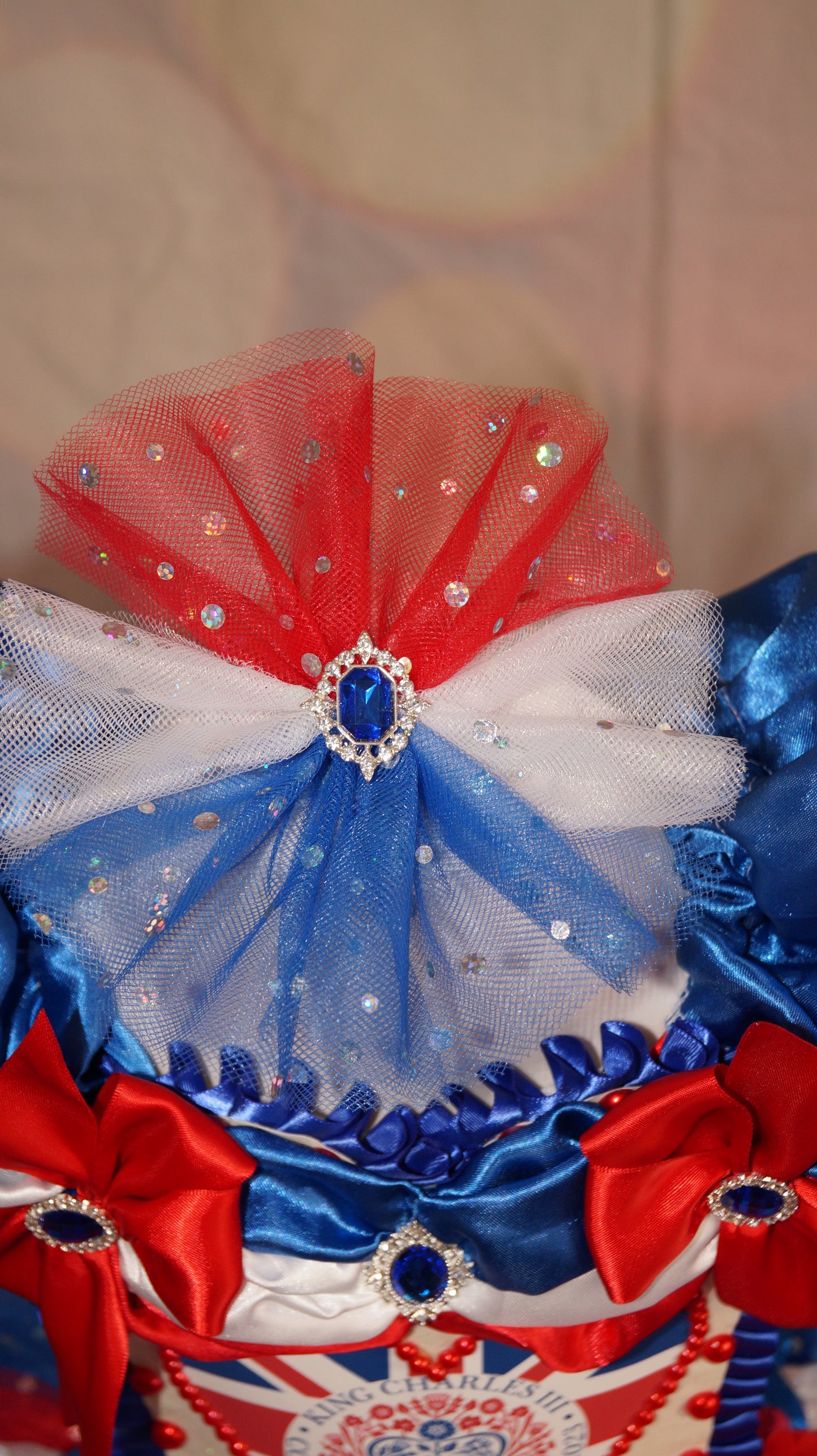 England Union Jack Inspired Tutu Dress