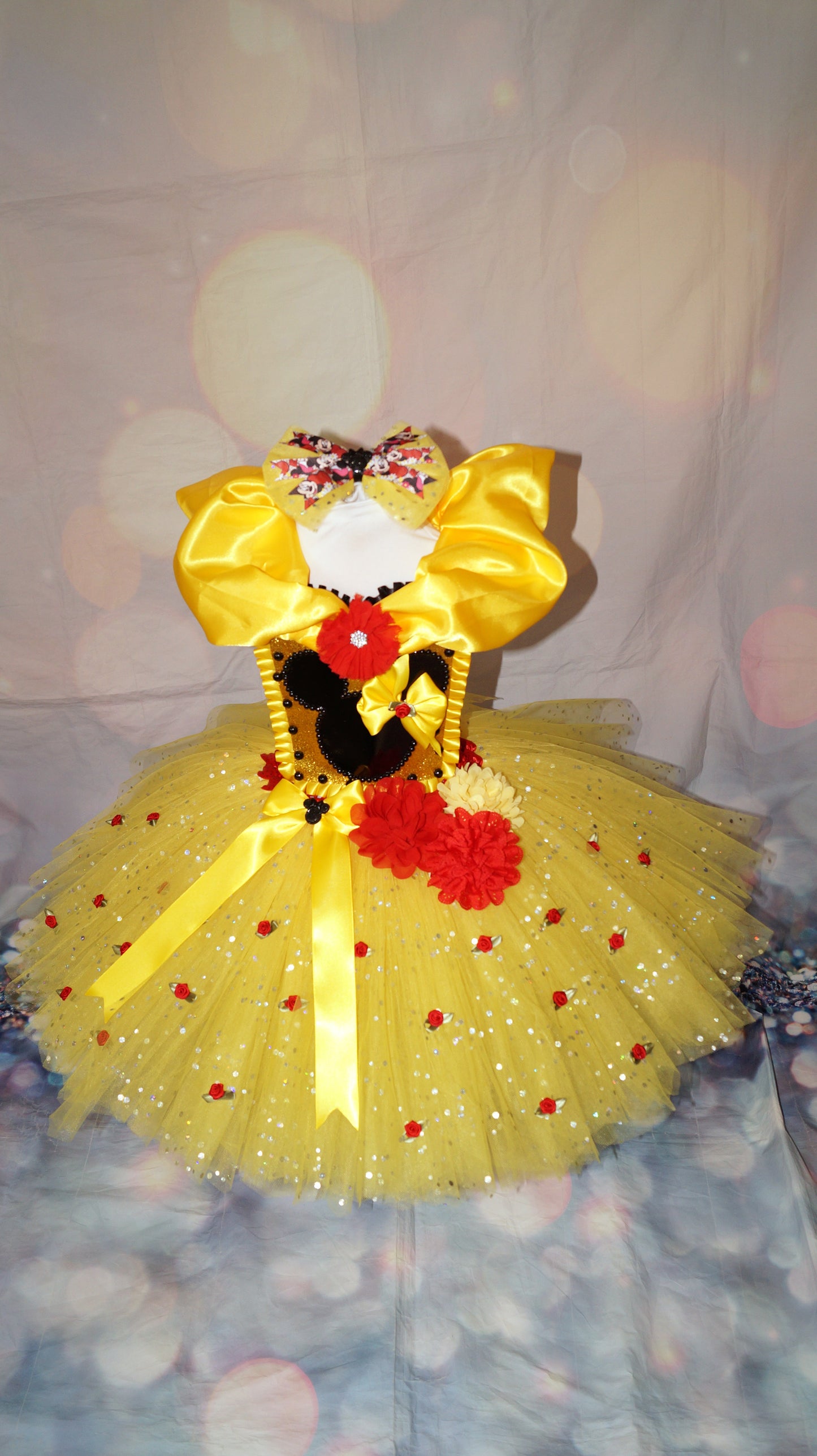 Disney Yellow Minnie Mouse Inspired Tutu Dress