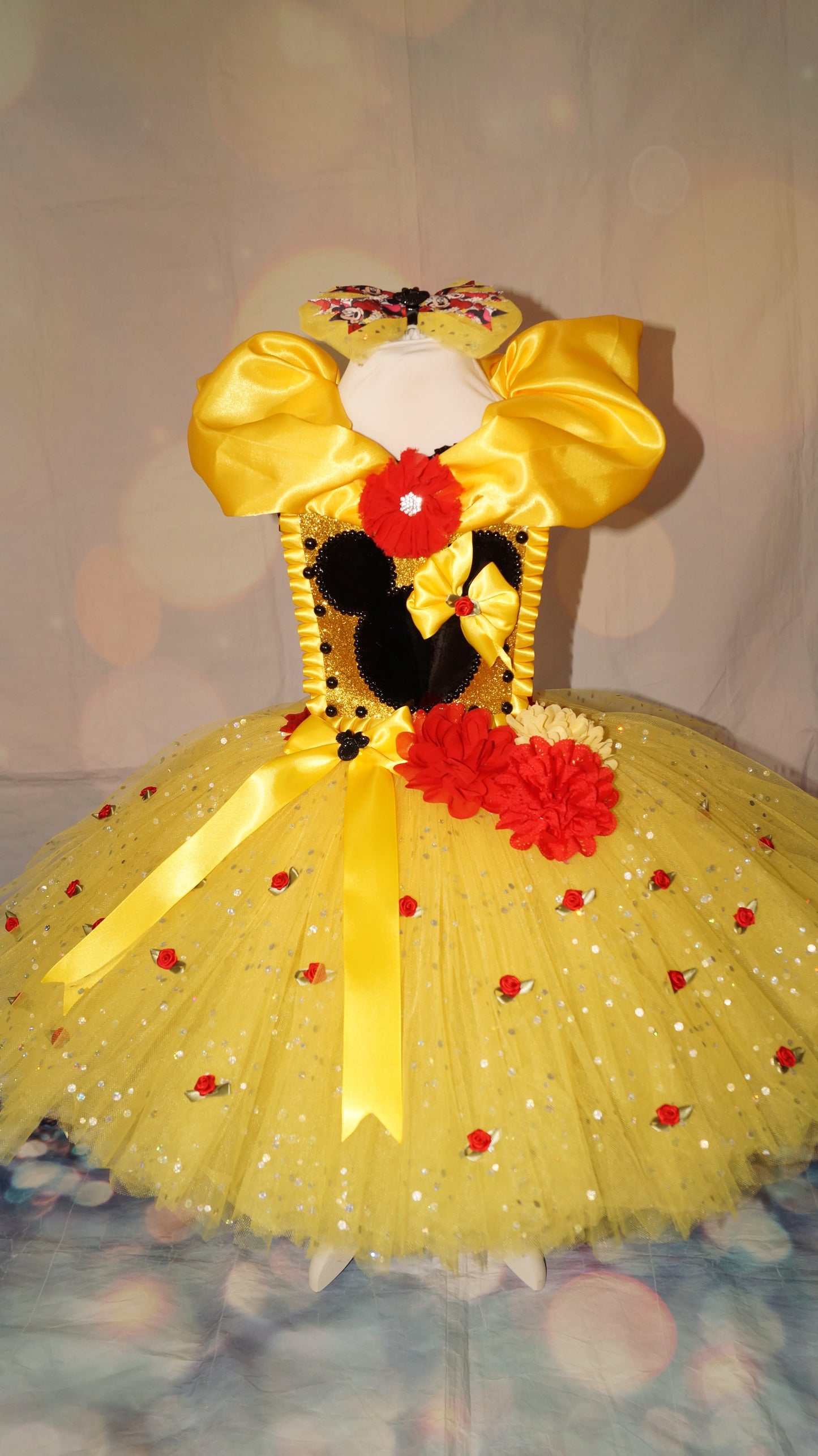 Disney Yellow Minnie Mouse Inspired Tutu Dress