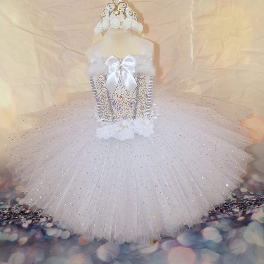 Christmas Angel Snow Queen Tutu Dress