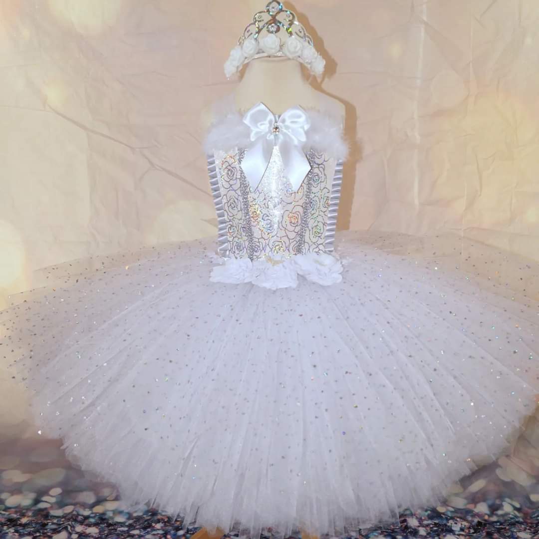 Christmas Angel Snow Queen Tutu Dress