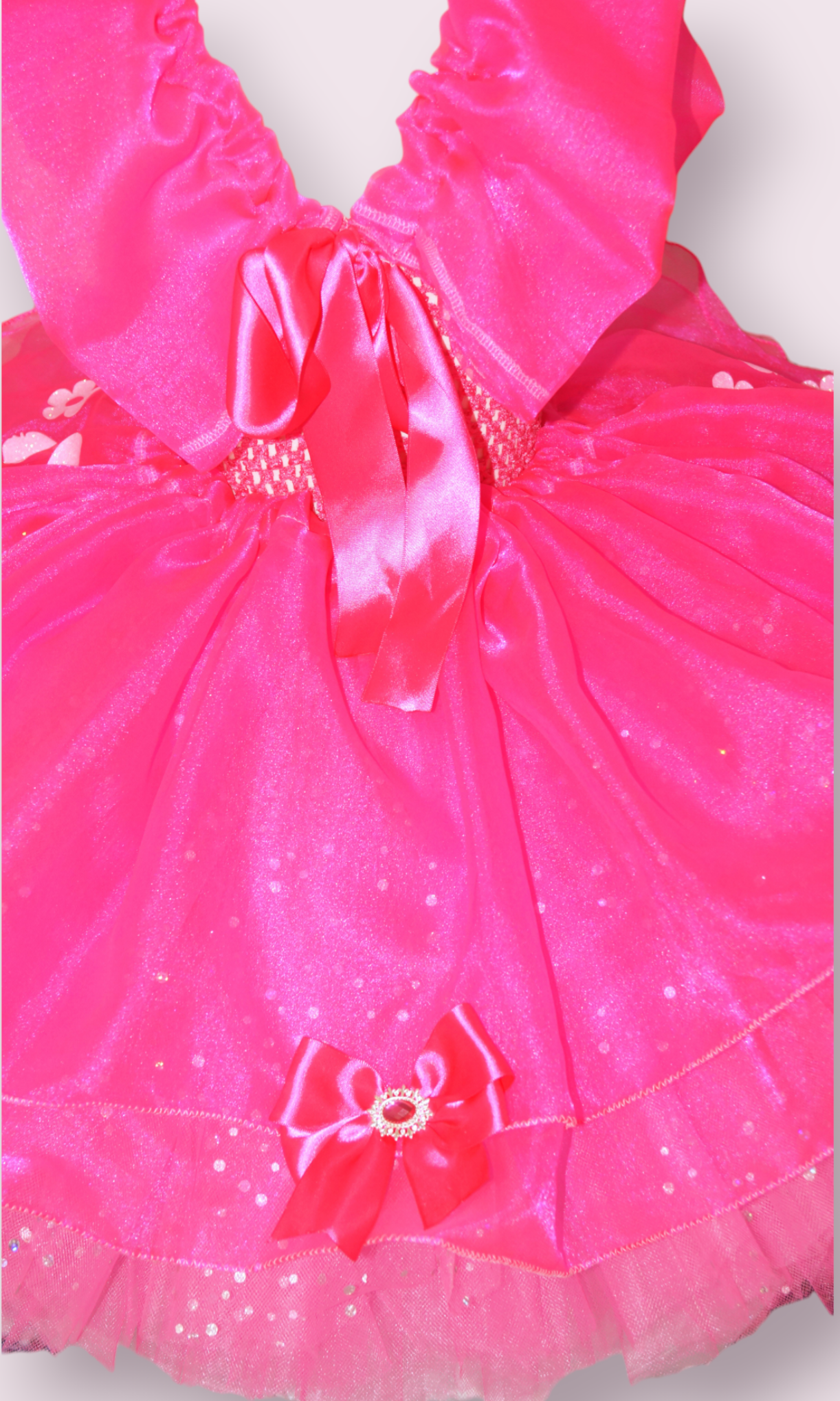 Bright Pink Princess Barbie Inspired Tutu Dress