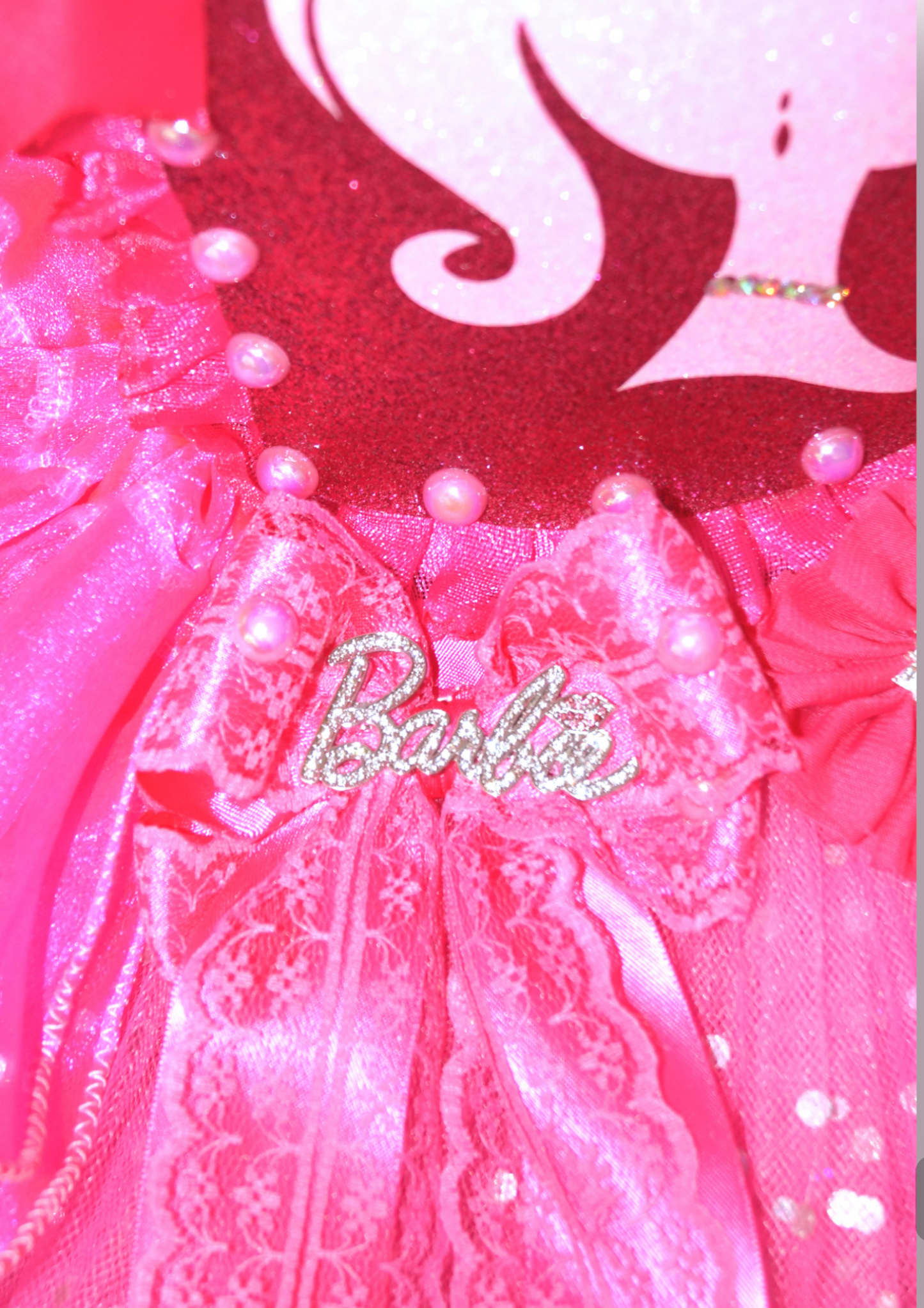 Bright Pink Princess Barbie Inspired Tutu Dress
