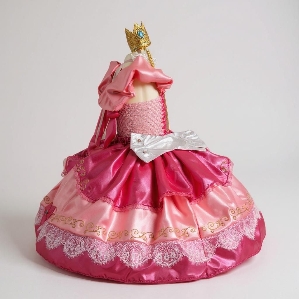 Deluxe Princess Peach Super Mario Inspired Tutu Dress