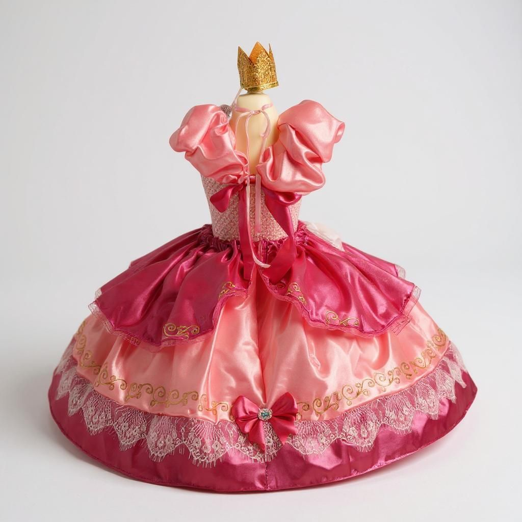 Deluxe Princess Peach Super Mario Inspired Tutu Dress
