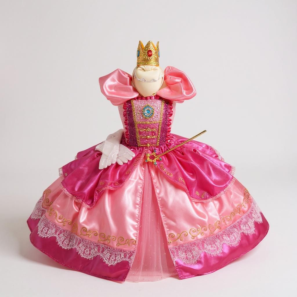 Deluxe Princess Peach Super Mario Inspired Tutu Dress
