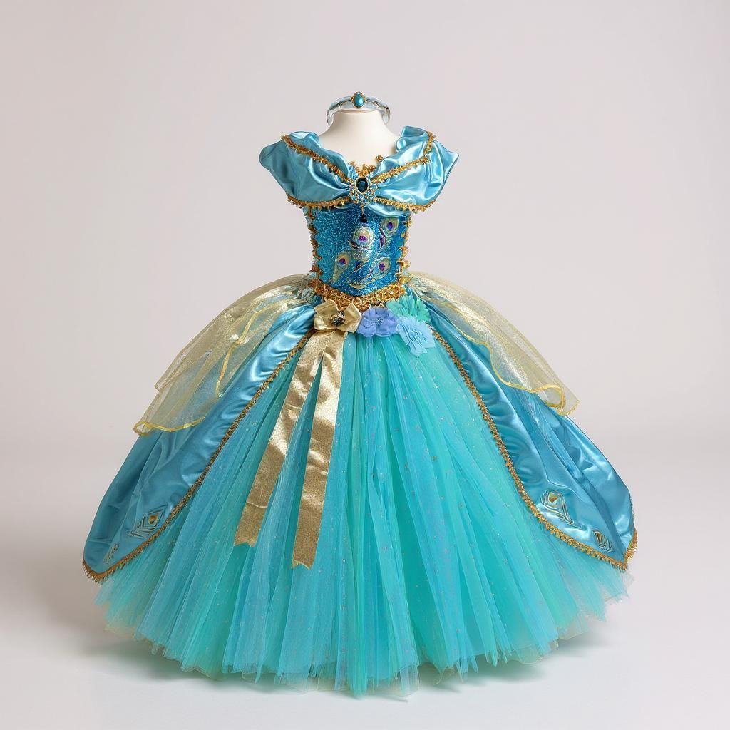 Disney Princess Deluxe Jasmine Aladdin Inspired Tutu Dress