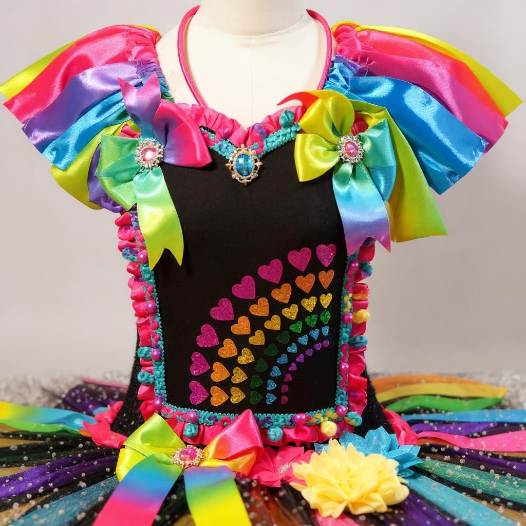 Trolls 2 Rock Poppy Inspired Tutu Dress