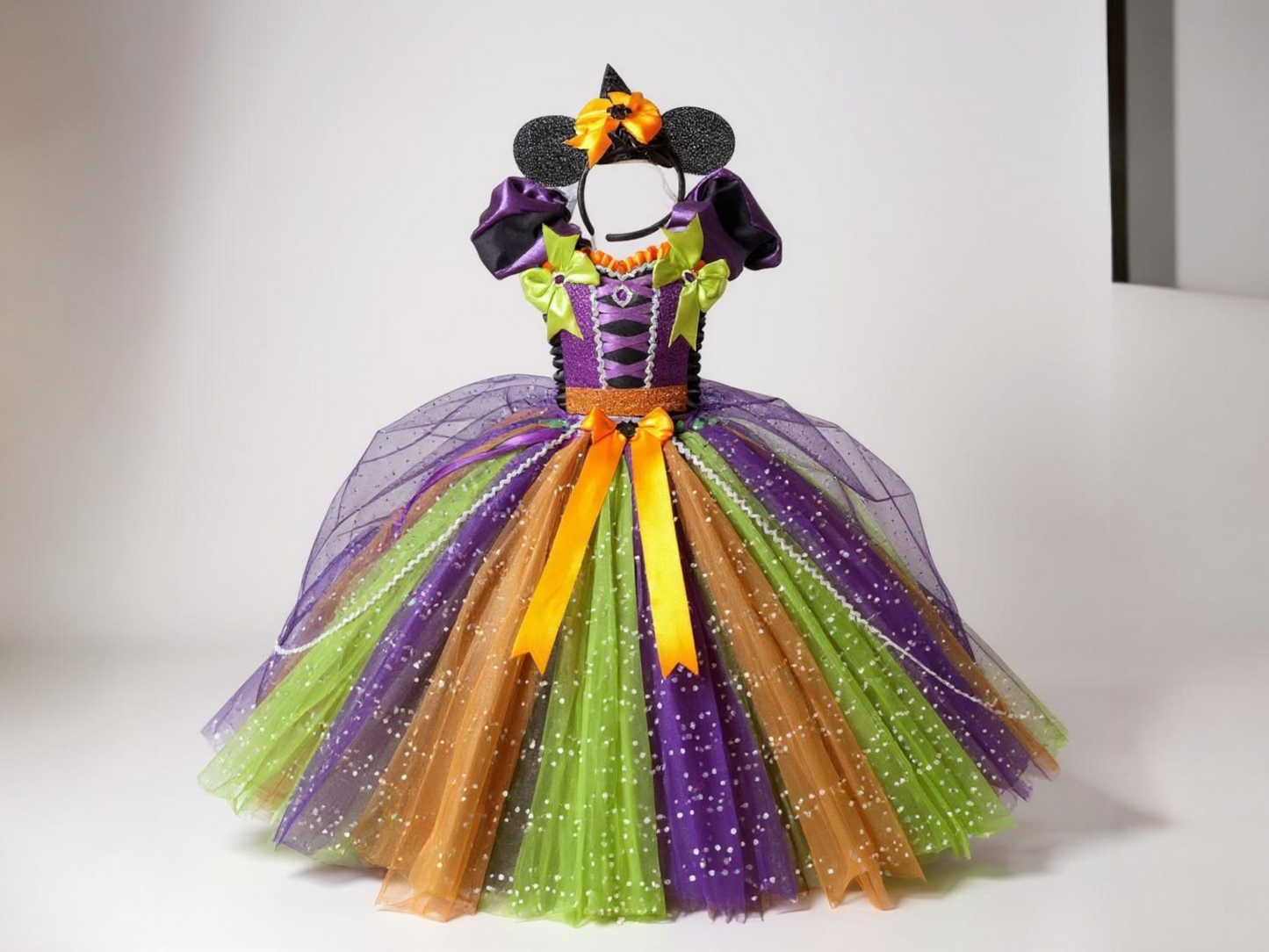 Halloween Minnie Mouse Witch Tutu Dress
