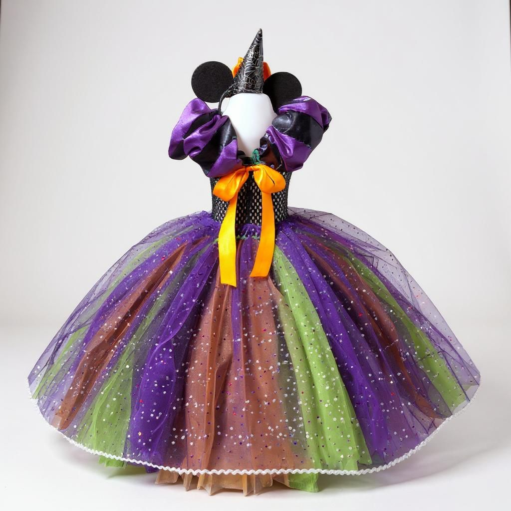 Halloween Minnie Mouse Witch Tutu Dress