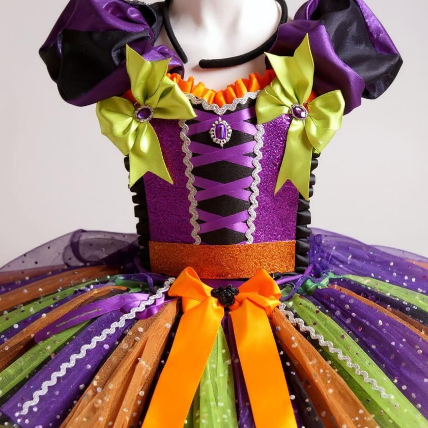 Halloween Minnie Mouse Witch Tutu Dress