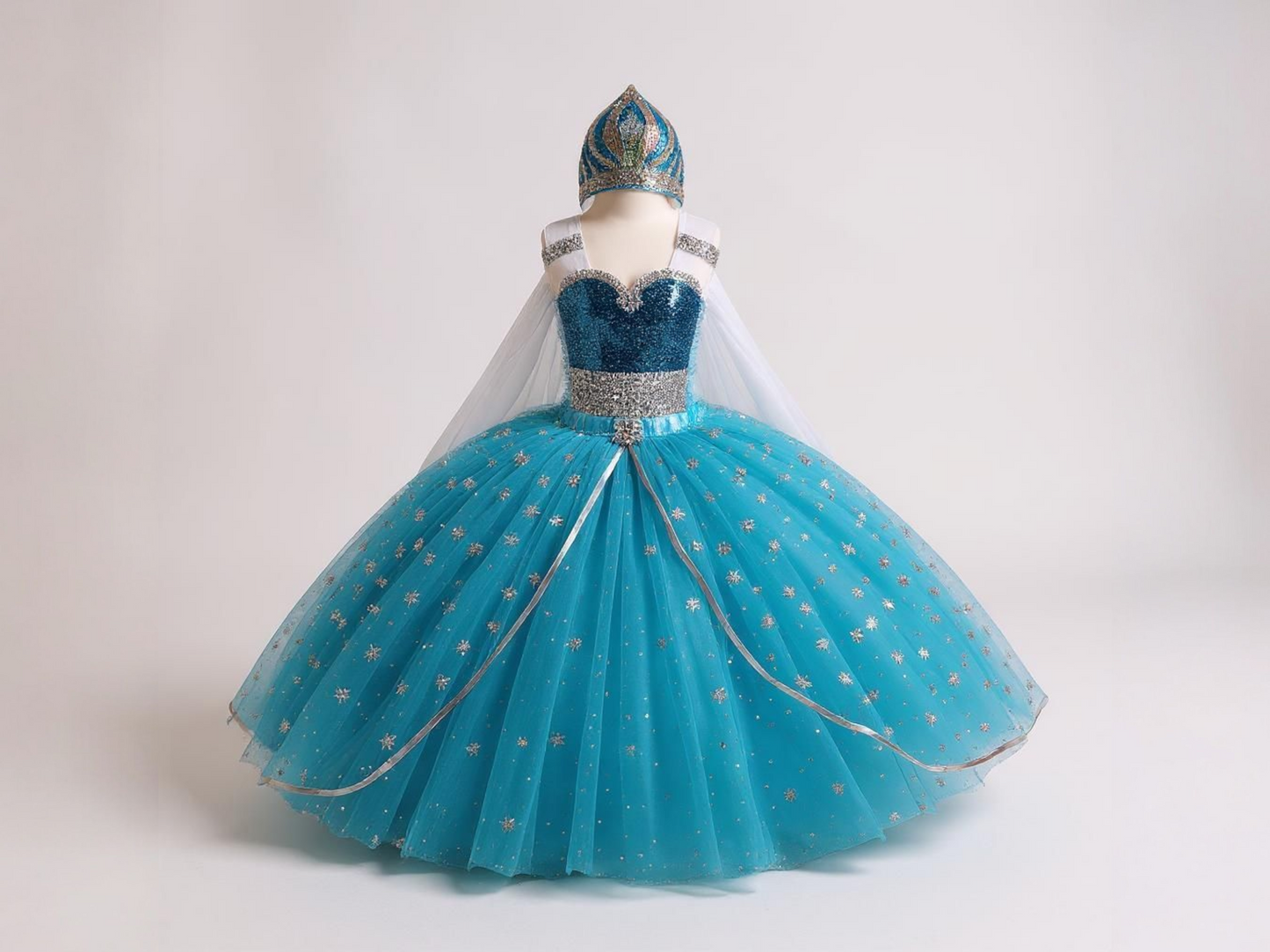 Disney Princess Elsa Frozen Inspired Blue Tutu Dress