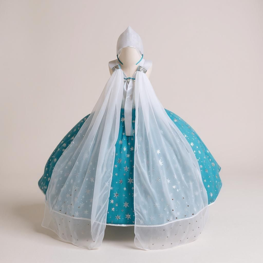 Disney Princess Elsa Frozen Inspired Blue Tutu Dress