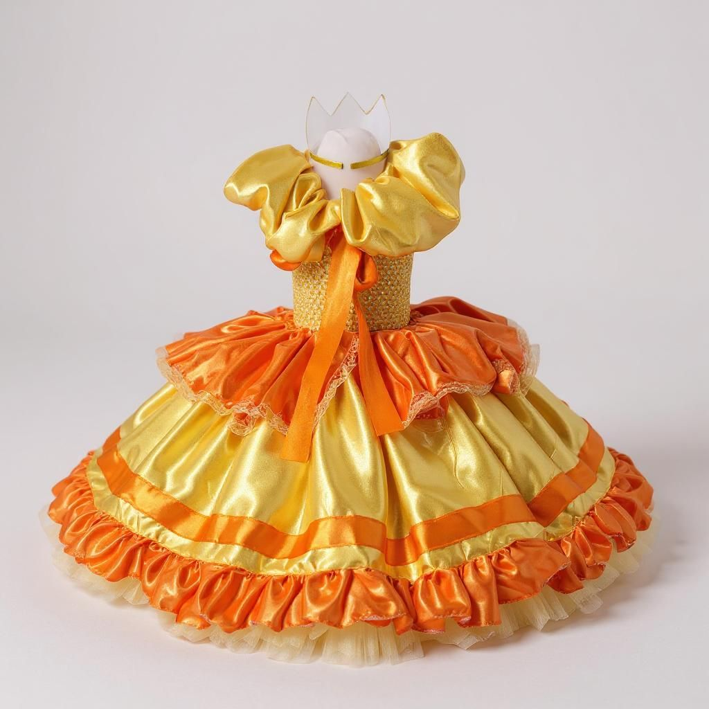 Deluxe Princess Daisy Super Mario Inspired Tutu Dress