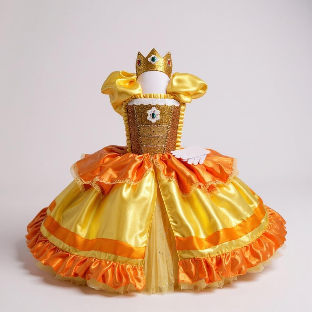 Deluxe Princess Daisy Super Mario Inspired Tutu Dress