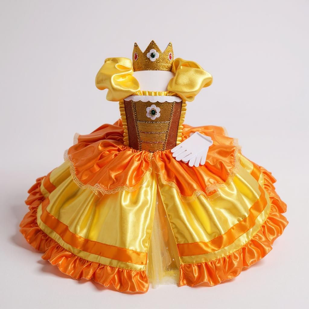 Deluxe Princess Daisy Super Mario Inspired Tutu Dress
