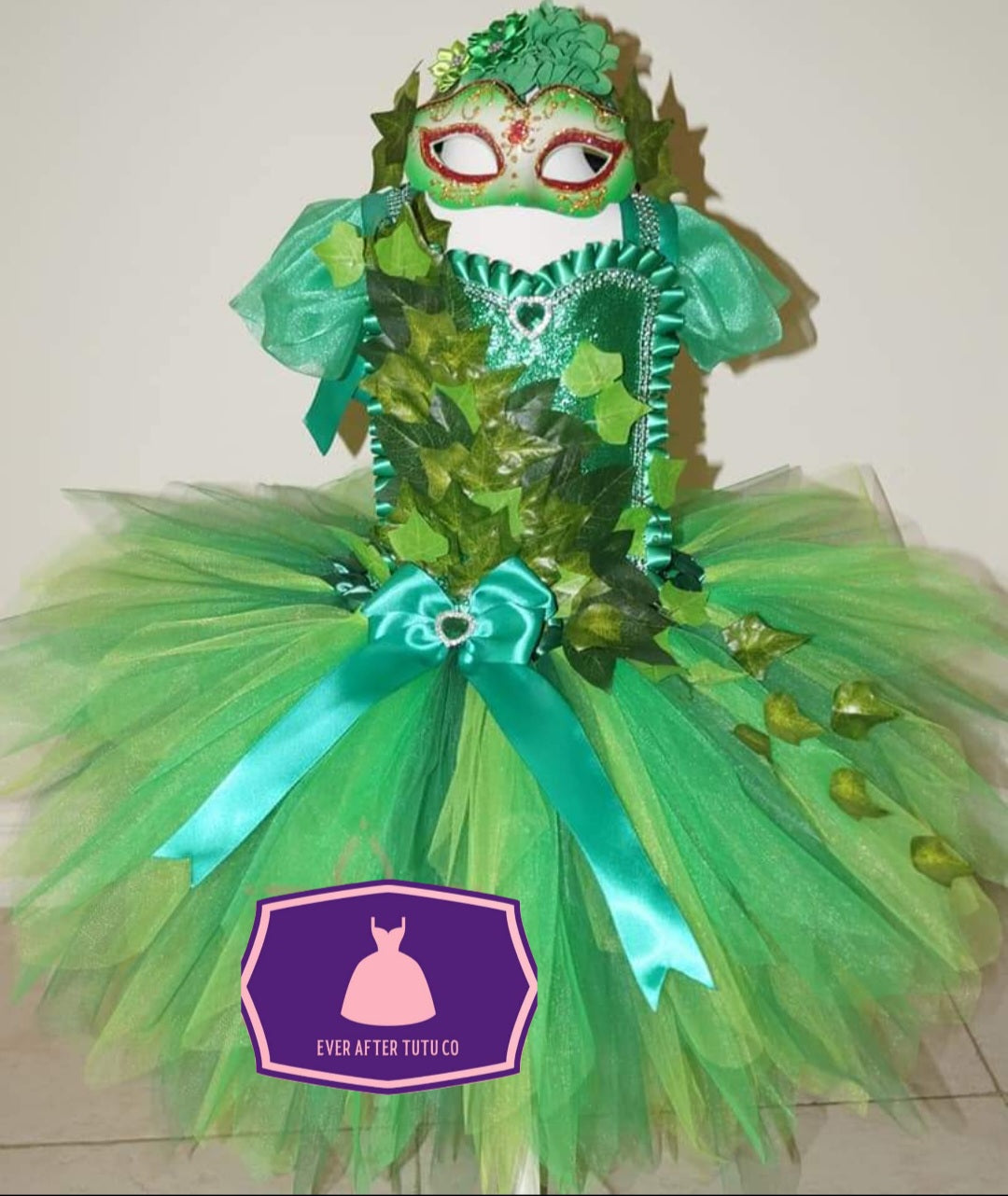 Poison Ivy Forest Leaf Flower Fairy Tutu Dress EverAfterTutuCo Poison Ivy Forest Leaf Flower Fairy Tutu Dress EverAfterTutuCo