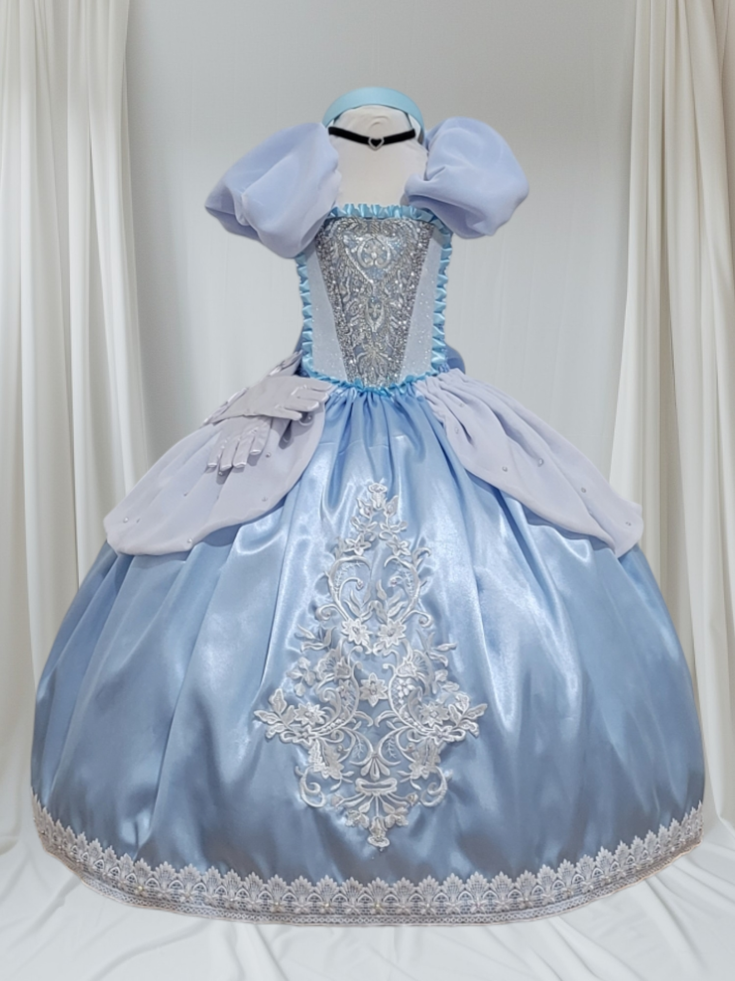 Deluxe Disney Cinderella Lace Ballgown Tutu Dress EverAfterTutuCo Deluxe Disney Cinderella Lace Ballgown Tutu Dress EverAfterTutuCo