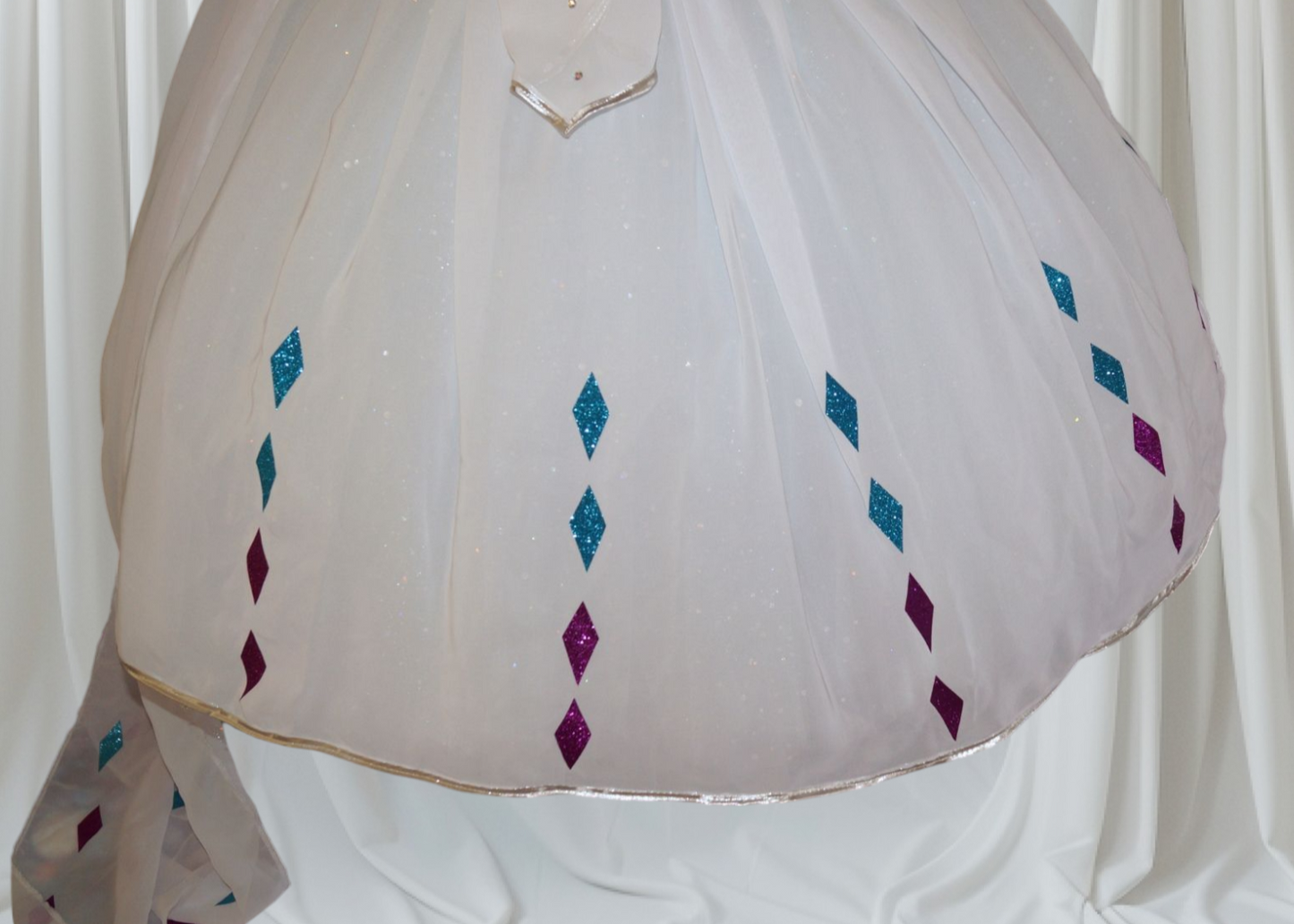 Disney Princess Queen Elsa White Frozen 2 Inspired Tutu Dress