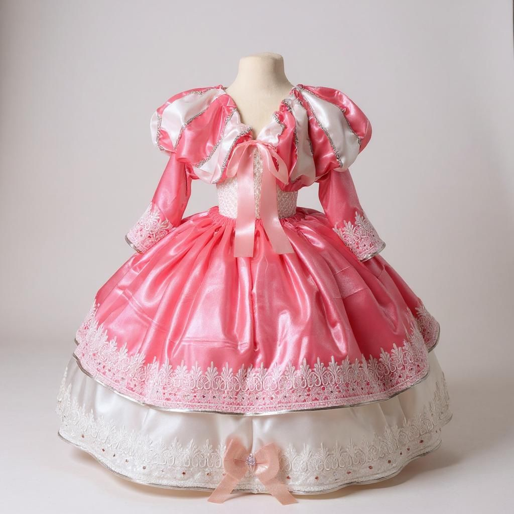 Deluxe Disney Princess Ariel The Little Mermaid Pink Ballgown Tutu Dress