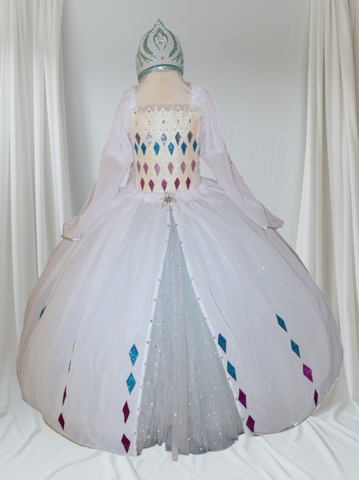 Disney Princess Queen Elsa White Frozen 2 Inspired Tutu Dress