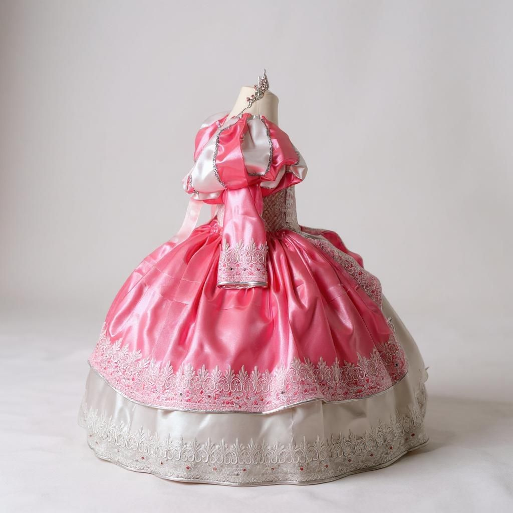 Deluxe Disney Princess Ariel The Little Mermaid Pink Ballgown Tutu Dress