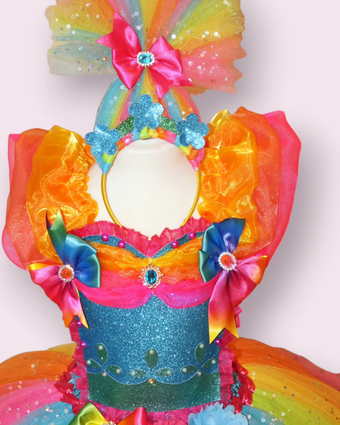Rainbow Trolls Poppy Tutu Dress