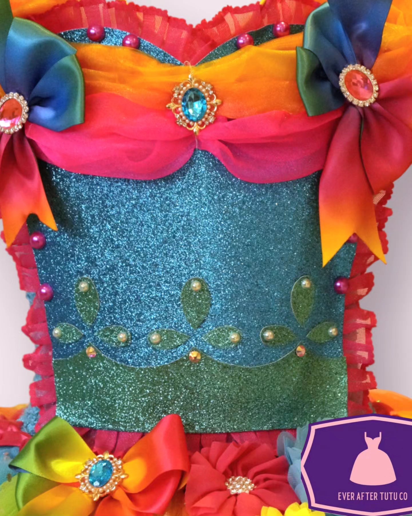 Rainbow Trolls Poppy Tutu Dress