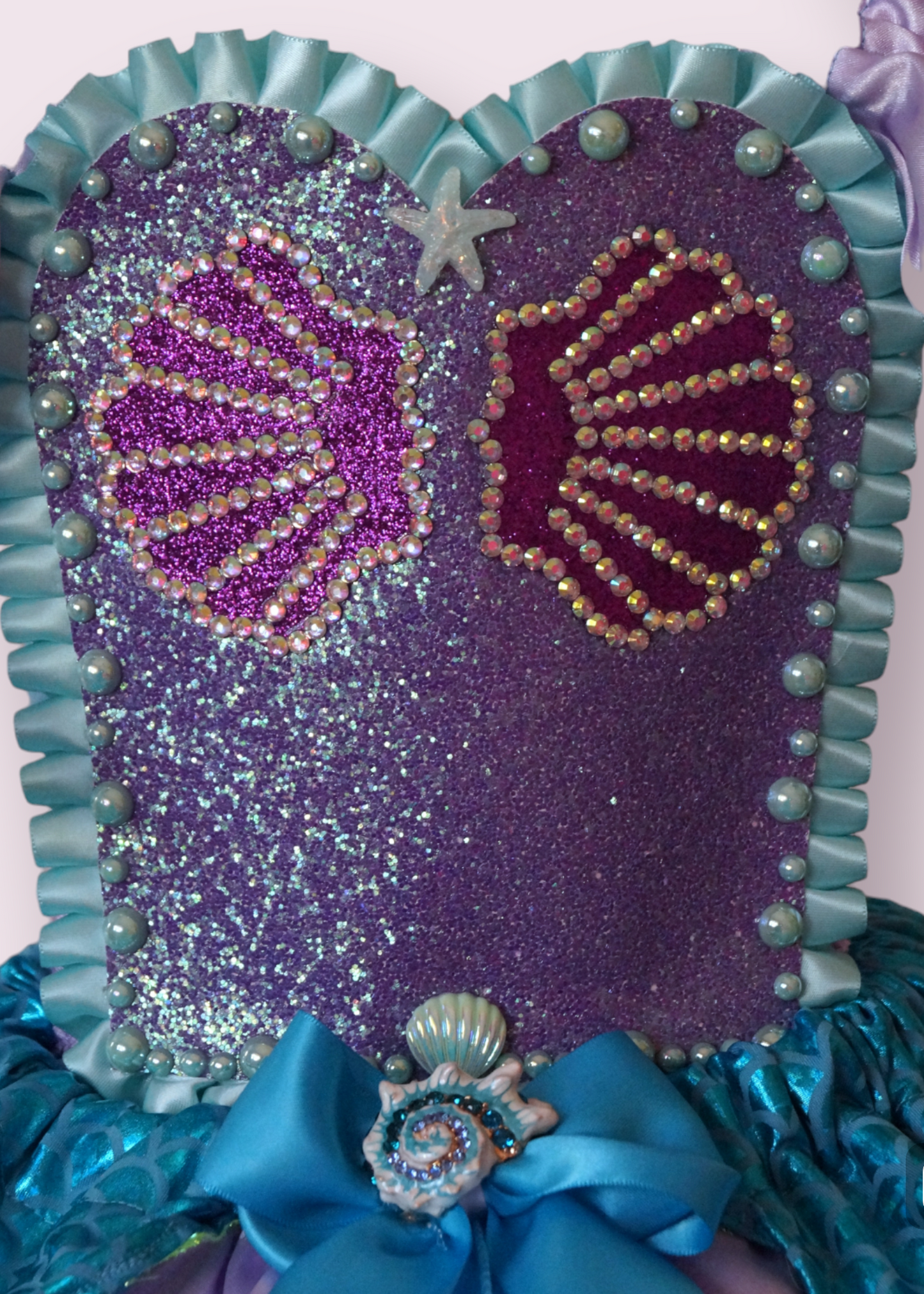 Disney Princess Ariel The Little Mermaid Inspired Shells Blue Tutu Dress