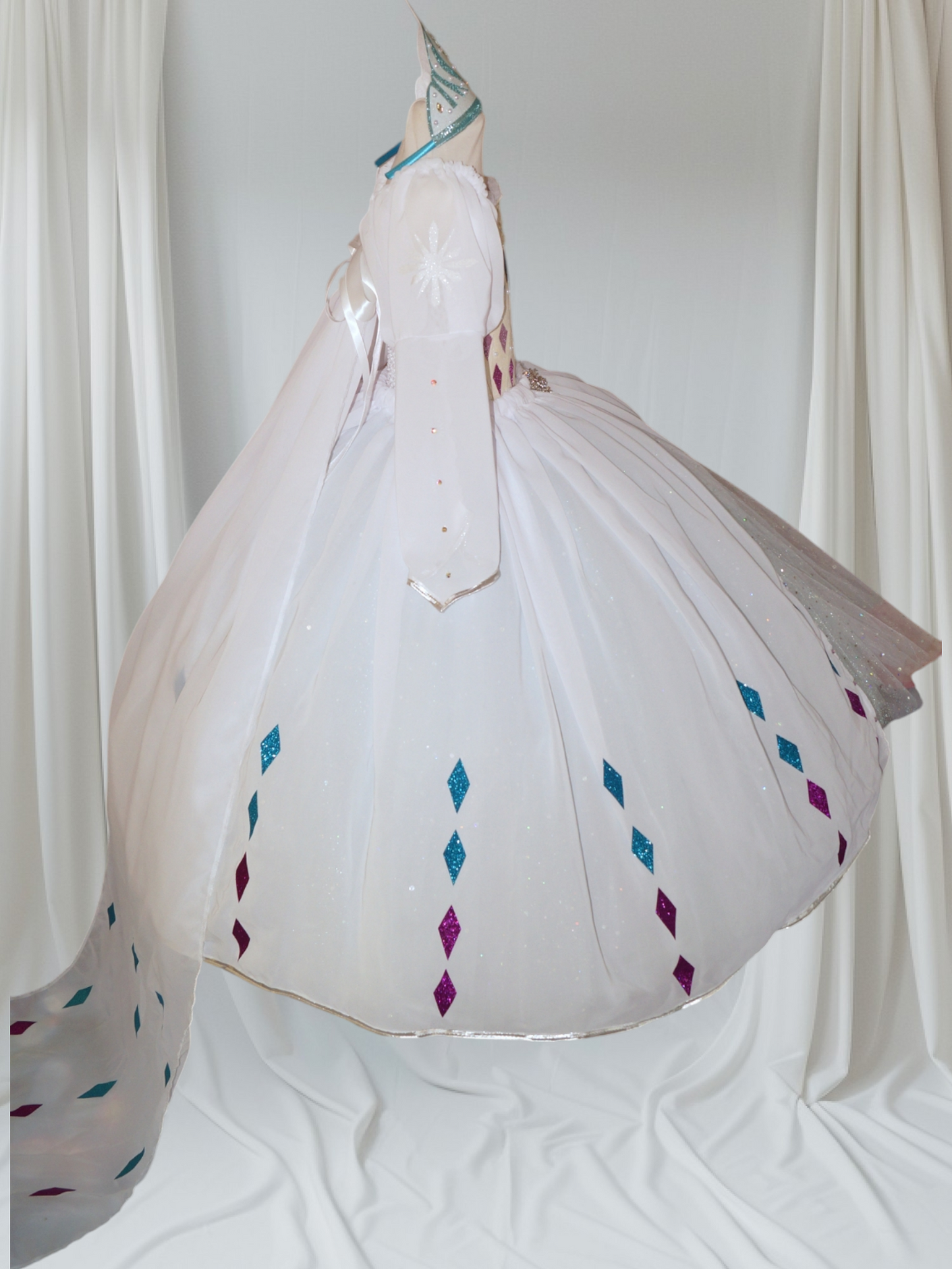 Disney Princess Queen Elsa White Frozen 2 Inspired Tutu Dress