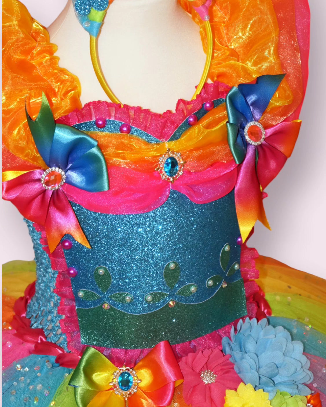 Rainbow Trolls Poppy Tutu Dress