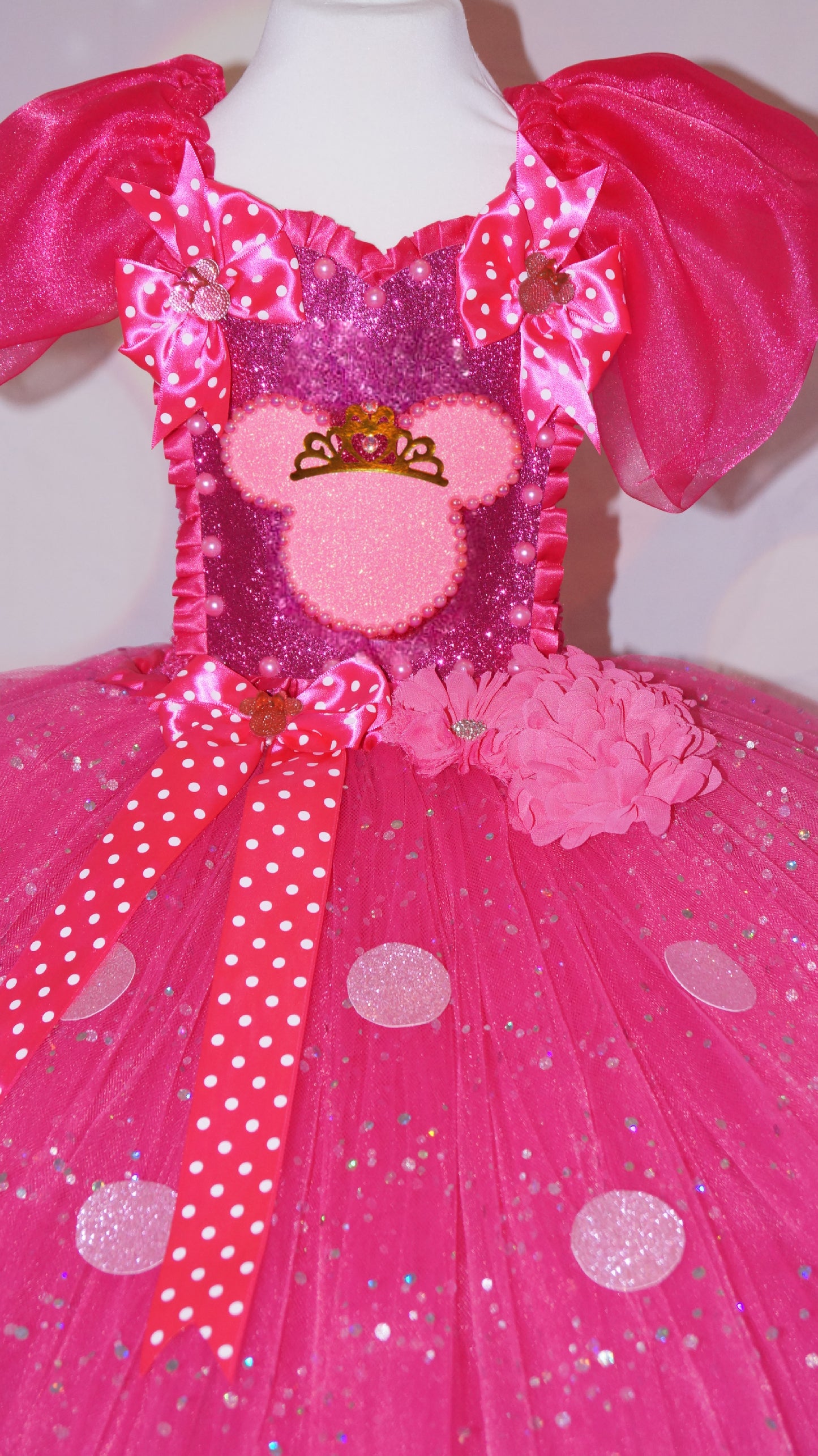 Disney Pink Princess Minnie Mouse Inspired Tutu Dress